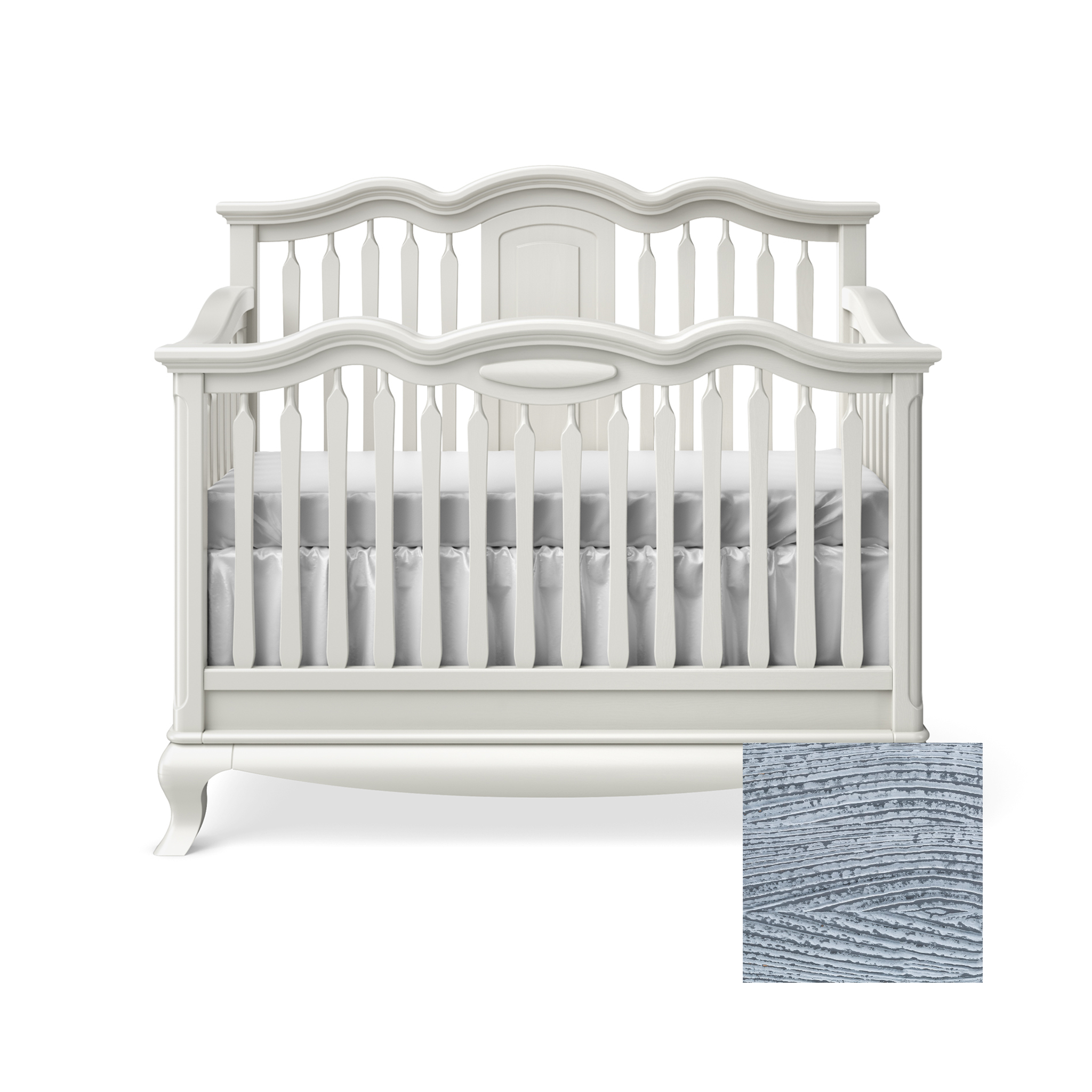 Cleopatra Convertible Crib with Open Panel - Tots to Teens Furniture