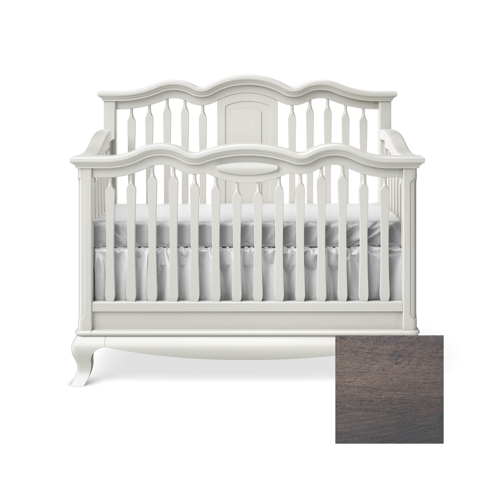 Cleopatra Convertible Crib with Open Panel - Tots to Teens Furniture