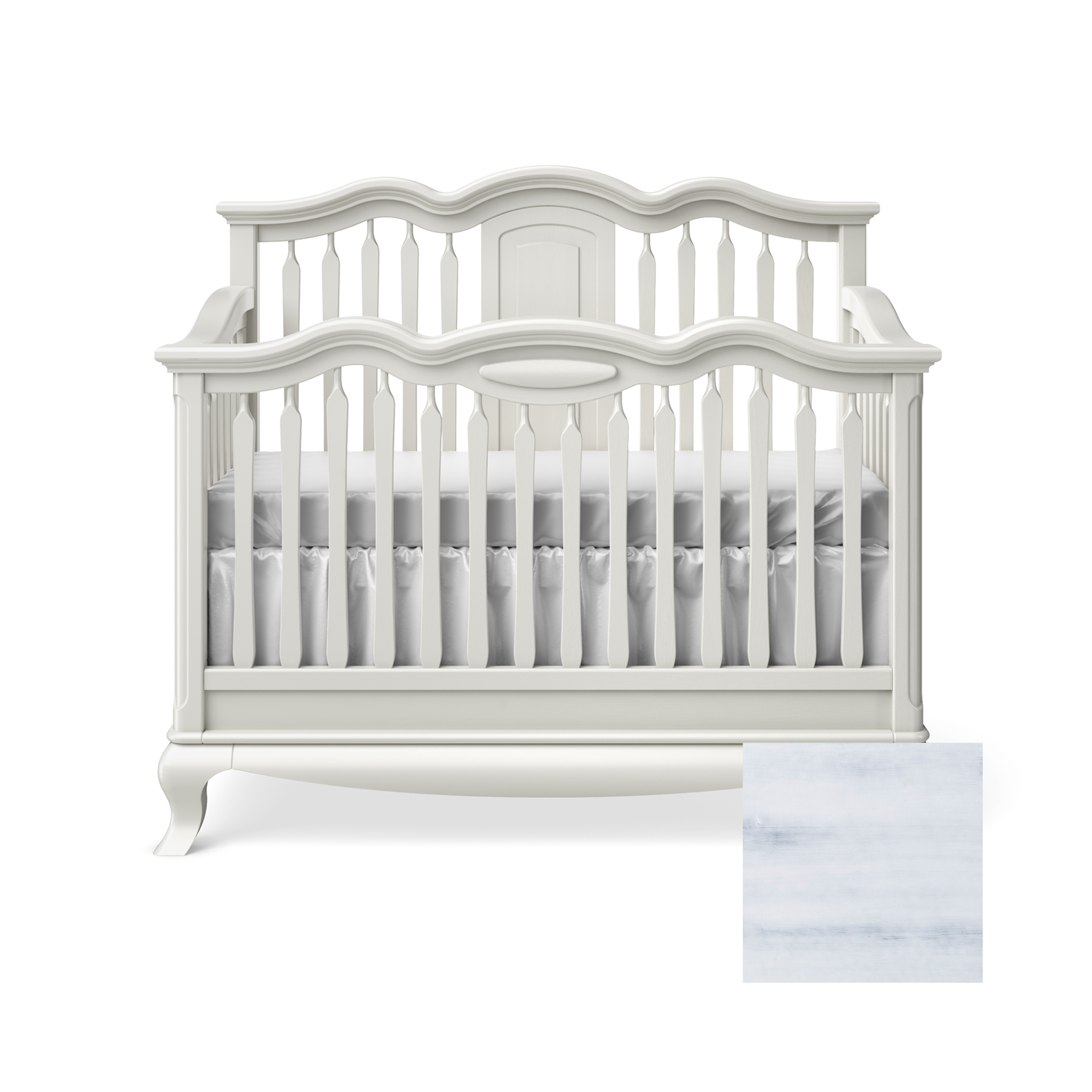 Cleopatra Convertible Crib with Open Panel - Tots to Teens Furniture