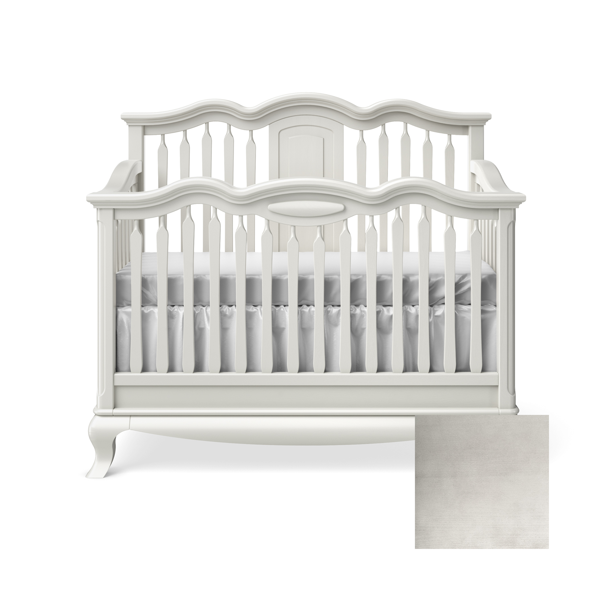 Cleopatra Convertible Crib with Open Panel - Tots to Teens Furniture