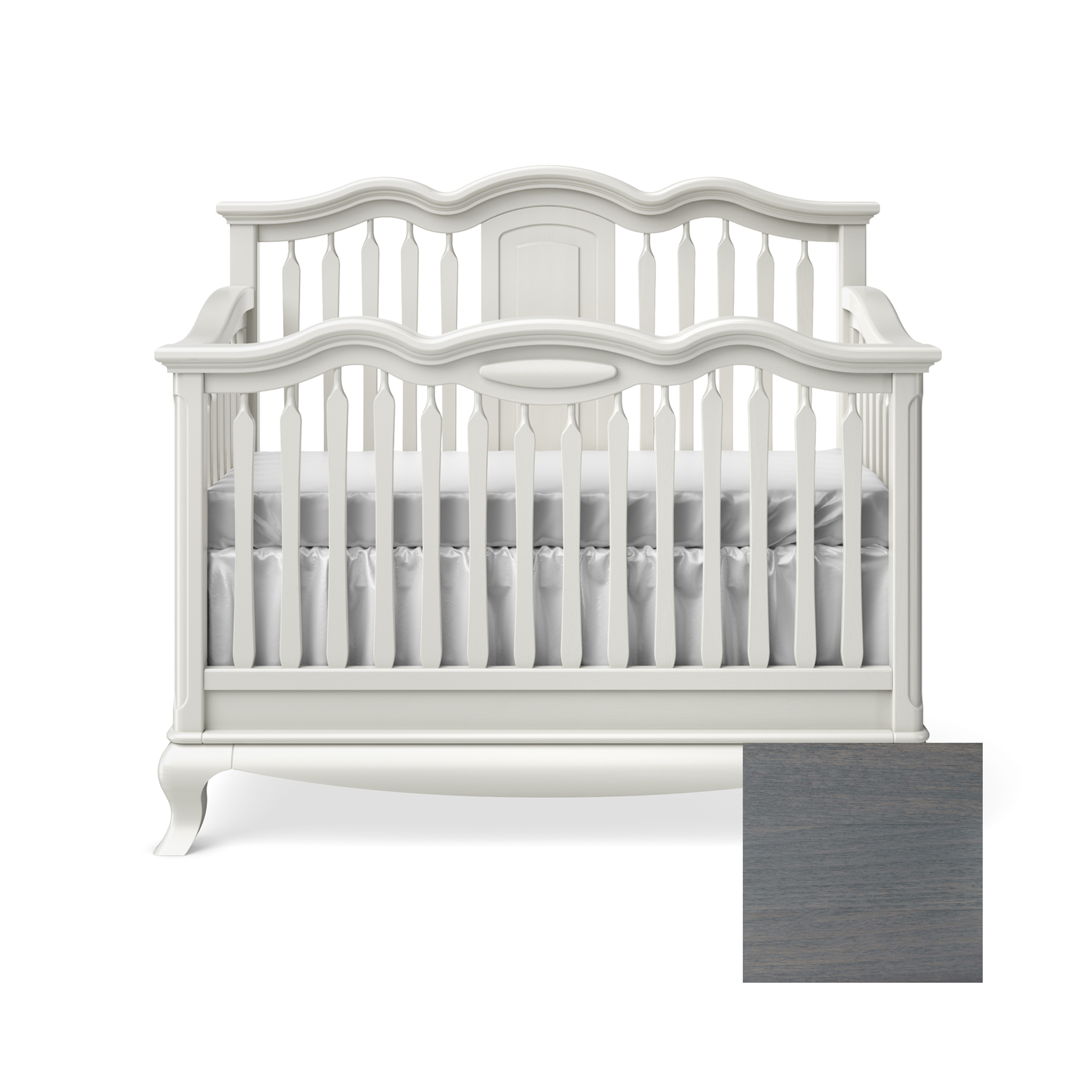 Cleopatra Convertible Crib with Open Panel - Tots to Teens Furniture