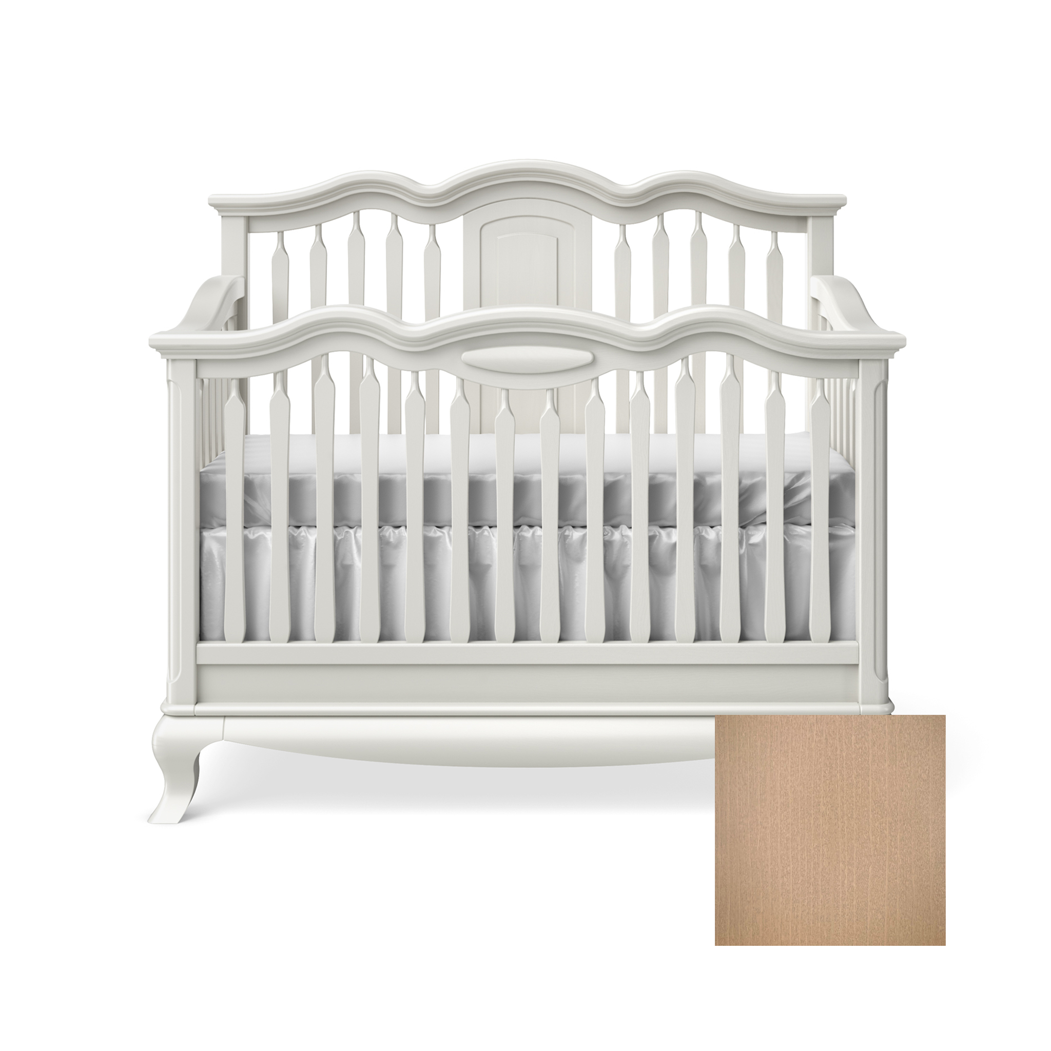 Cleopatra Convertible Crib with Open Panel - Tots to Teens Furniture