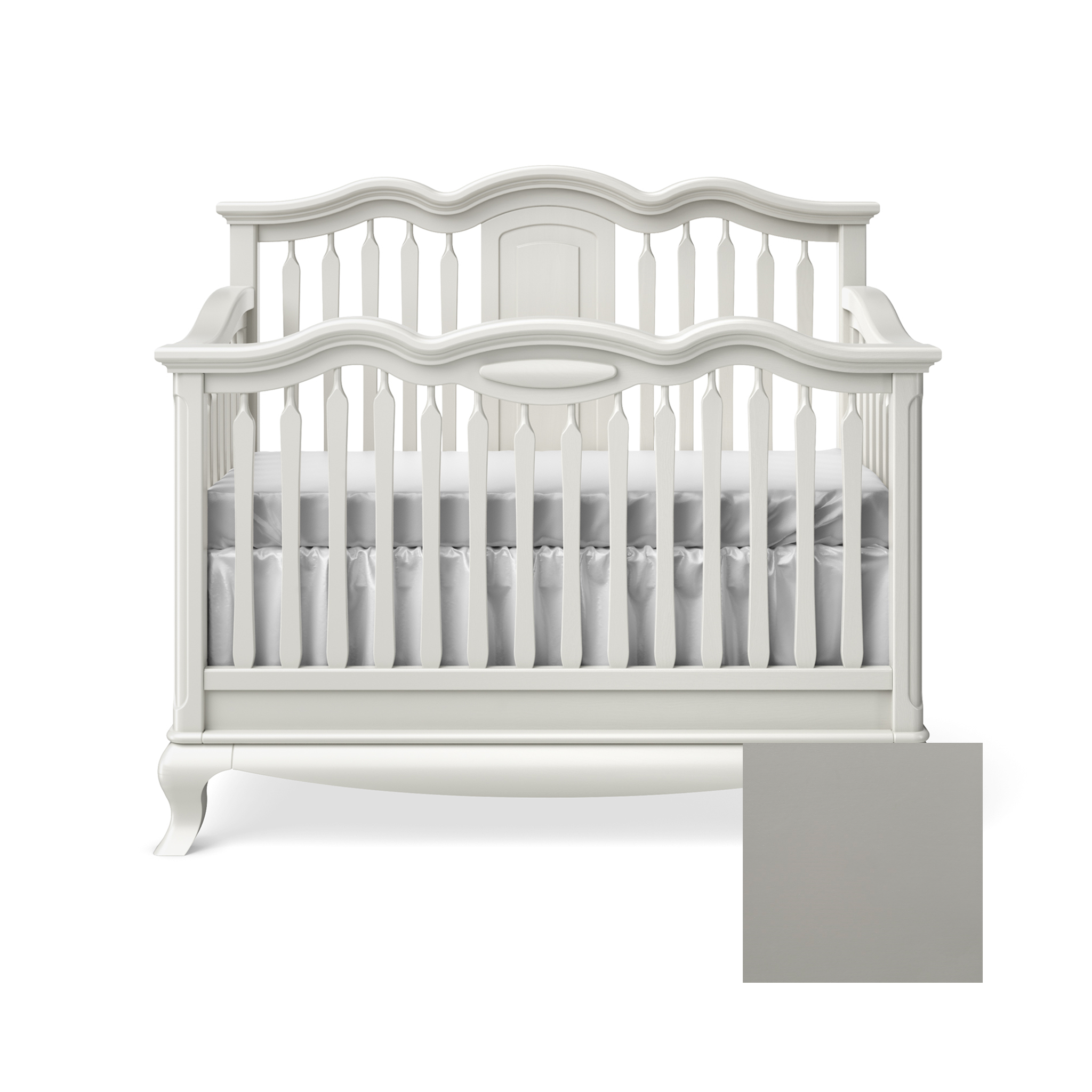 Cleopatra Convertible Crib with Open Panel - Tots to Teens Furniture