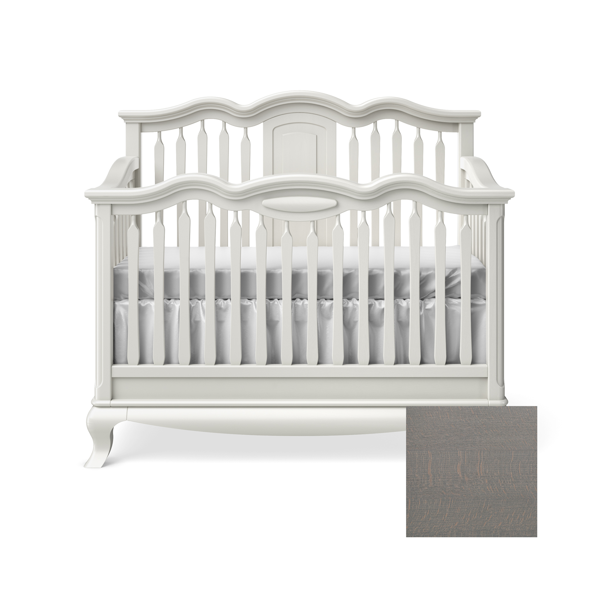 Cleopatra Convertible Crib with Open Panel - Tots to Teens Furniture