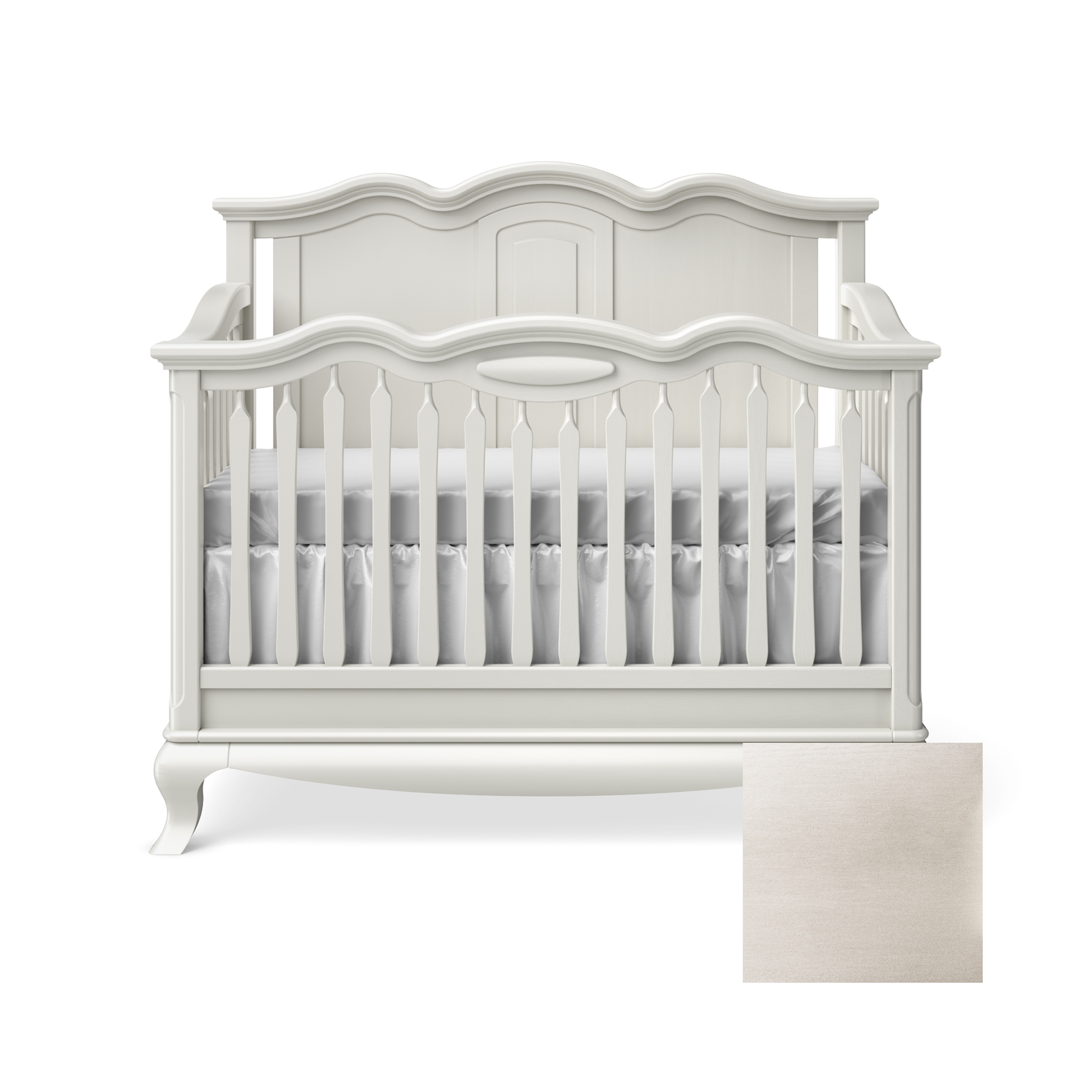 Cleopatra Convertible Crib with Solid Panel - Tots to Teens Furniture