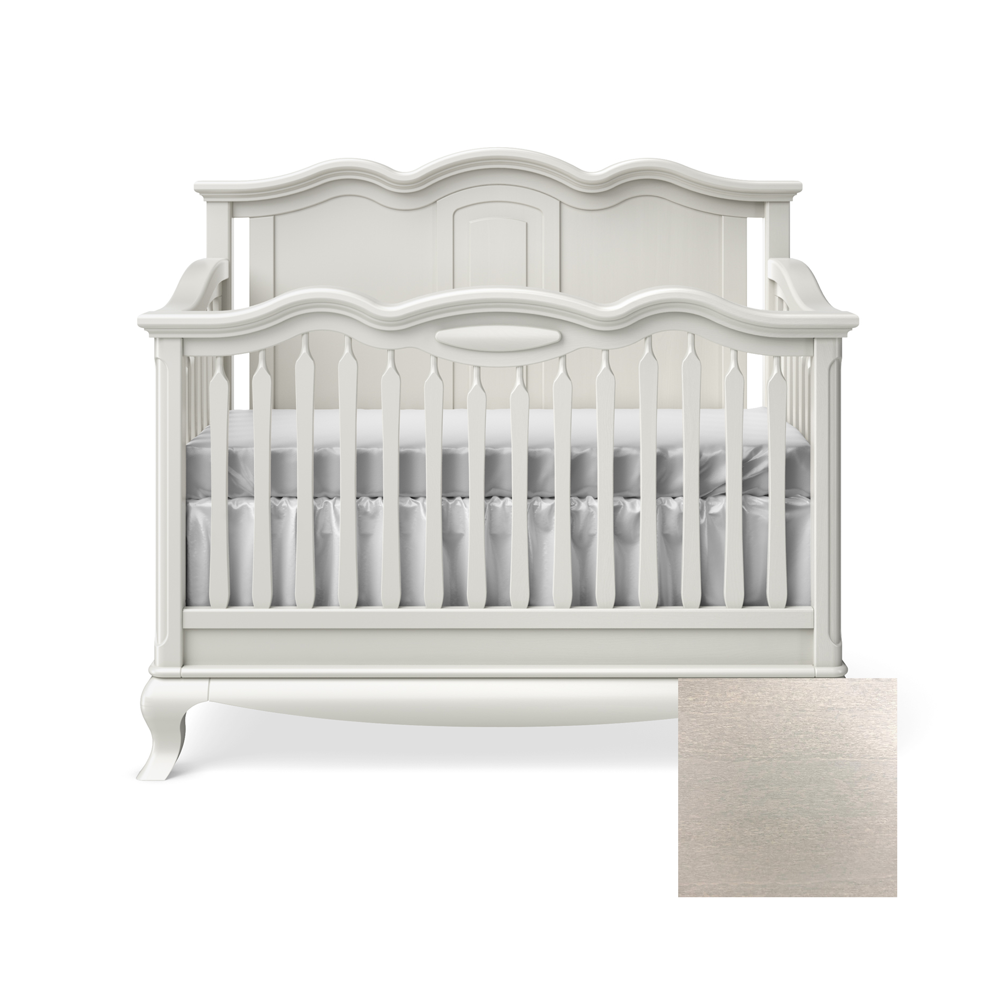 Cleopatra Convertible Crib with Solid Panel - Tots to Teens Furniture