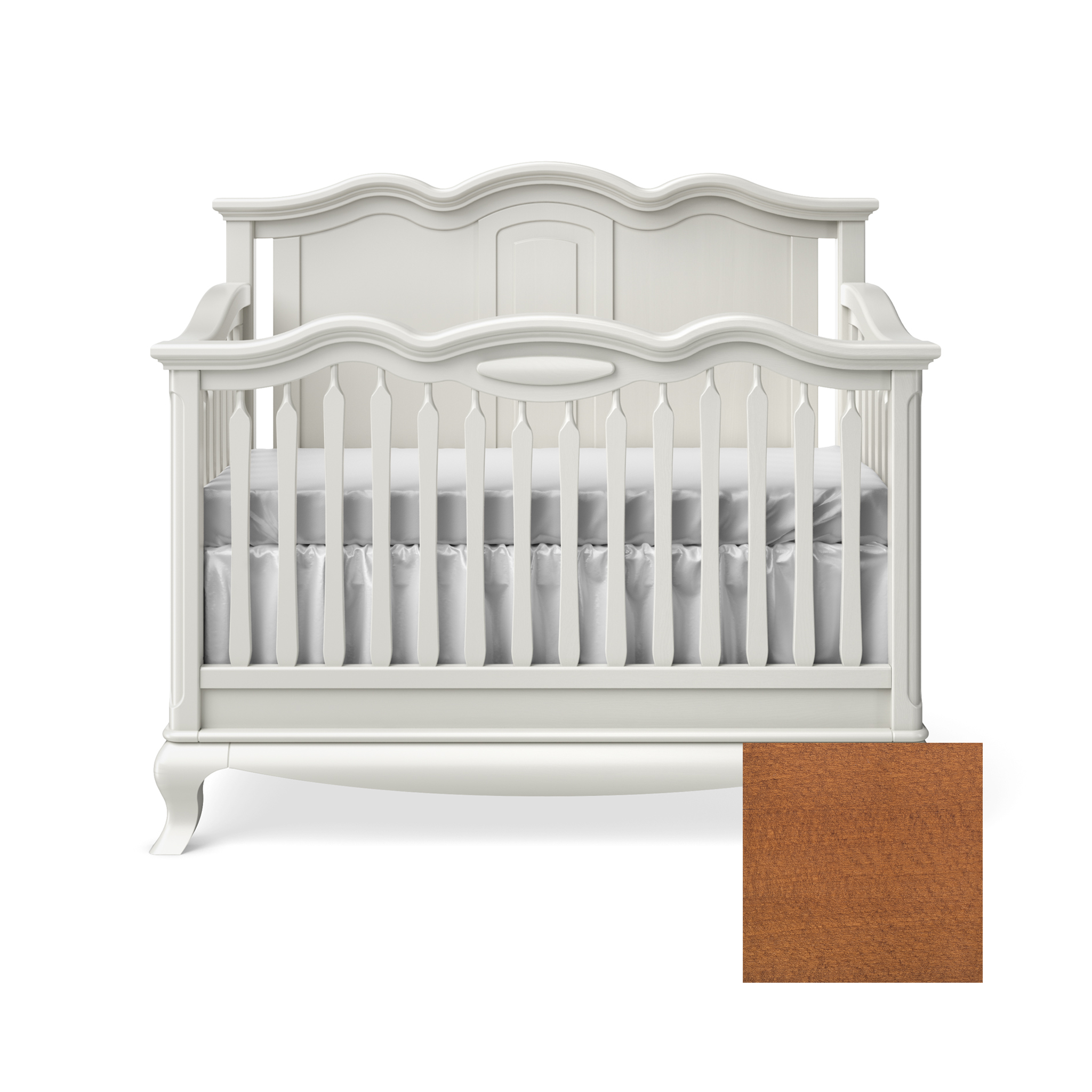 Cleopatra Convertible Crib with Solid Panel - Tots to Teens Furniture