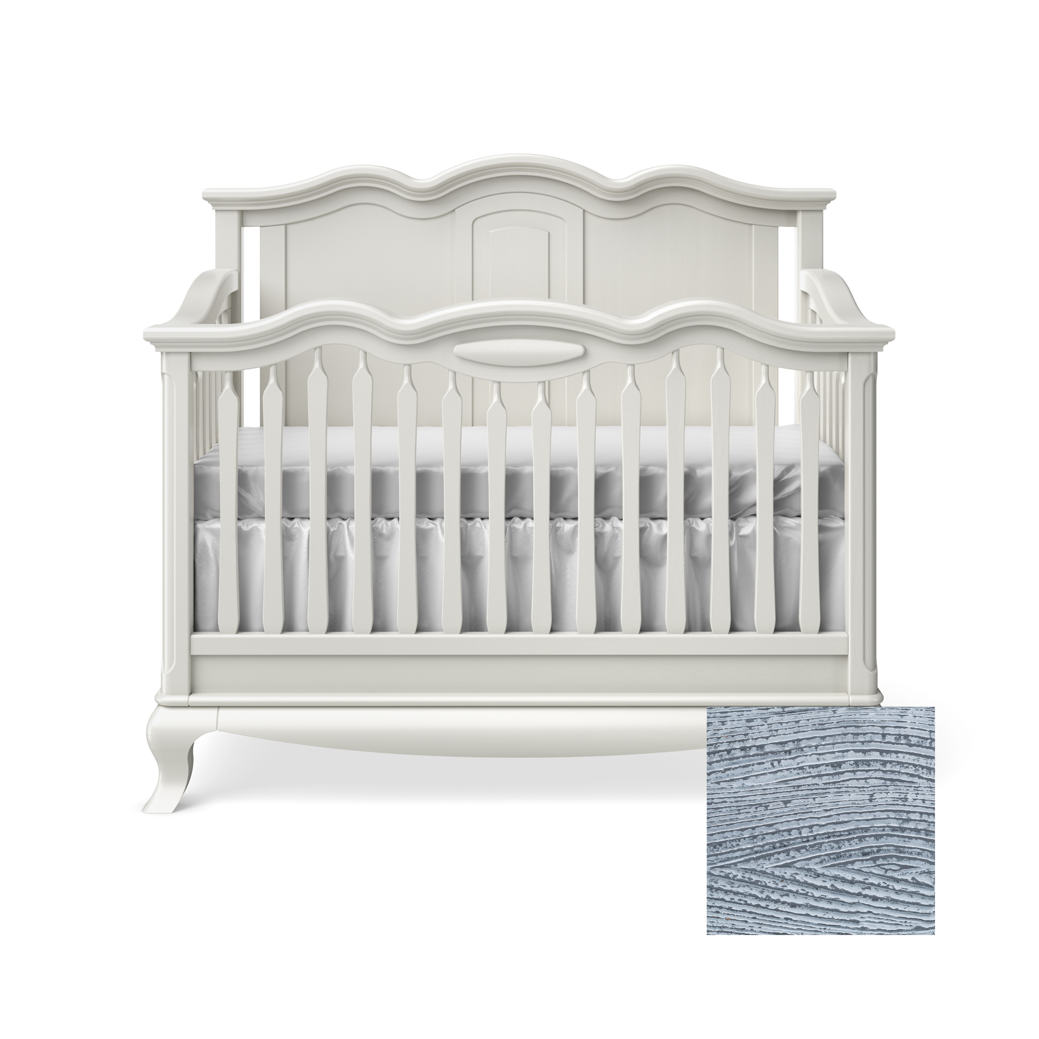 Cleopatra Convertible Crib with Solid Panel - Tots to Teens Furniture