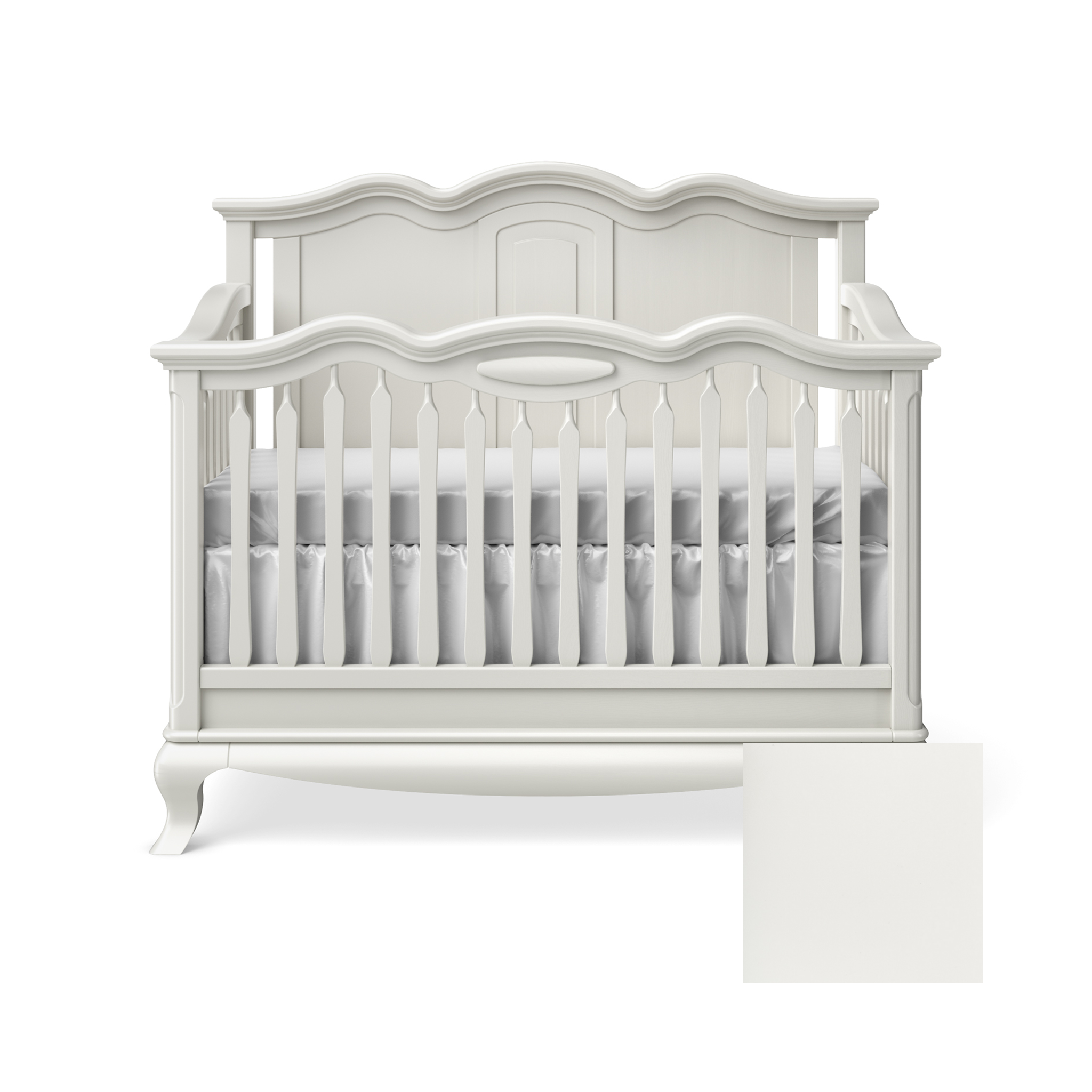 Cleopatra Convertible Crib with Solid Panel - Tots to Teens Furniture