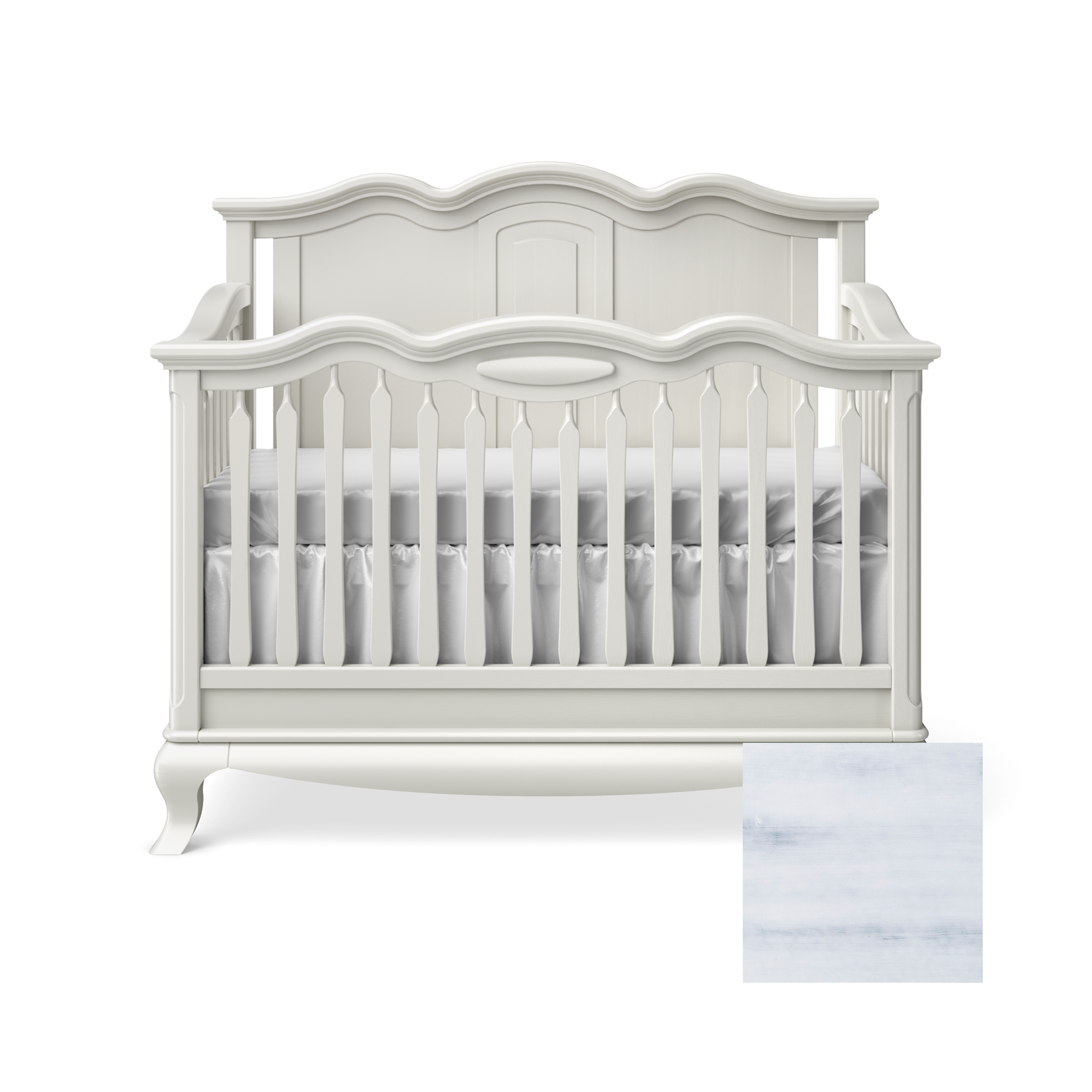 Cleopatra Convertible Crib with Solid Panel - Tots to Teens Furniture