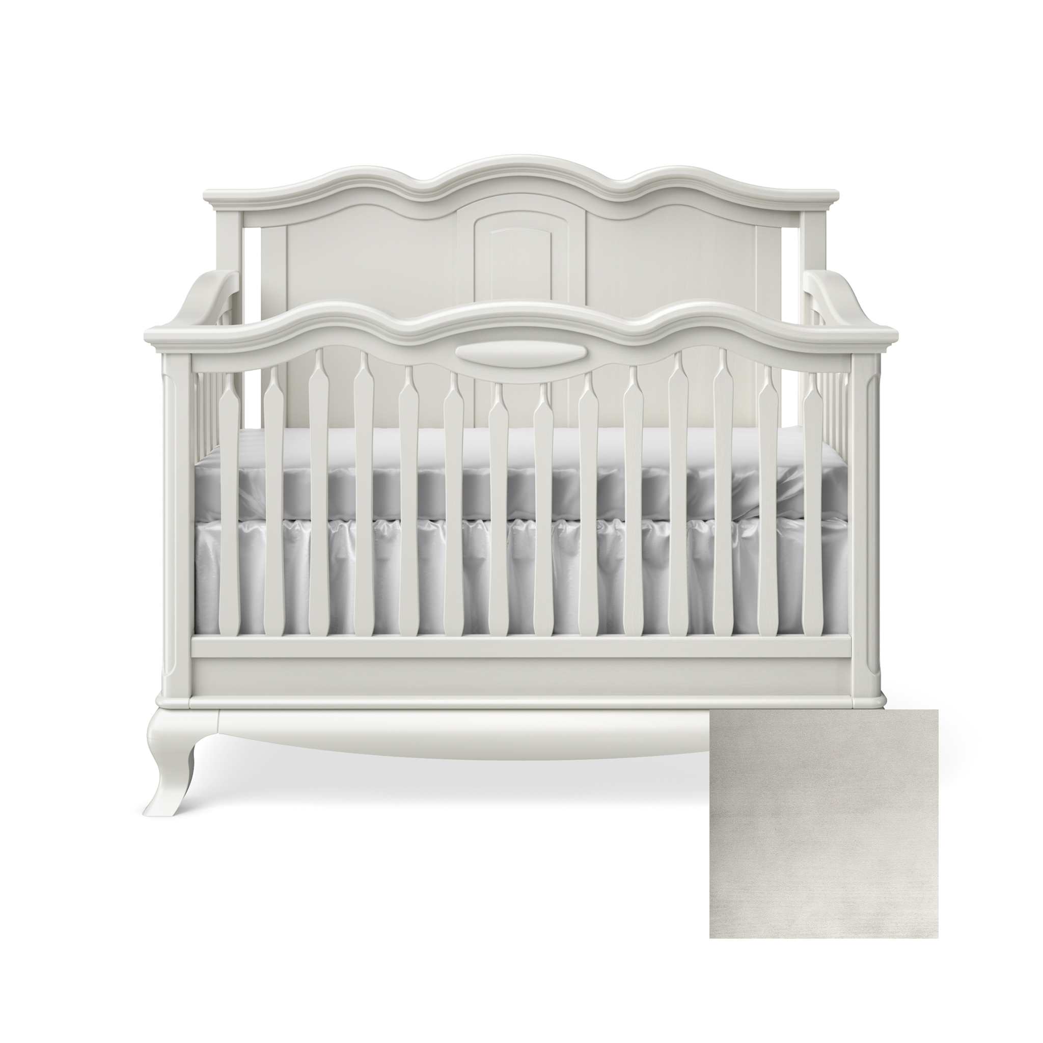 Cleopatra Convertible Crib with Solid Panel - Tots to Teens Furniture