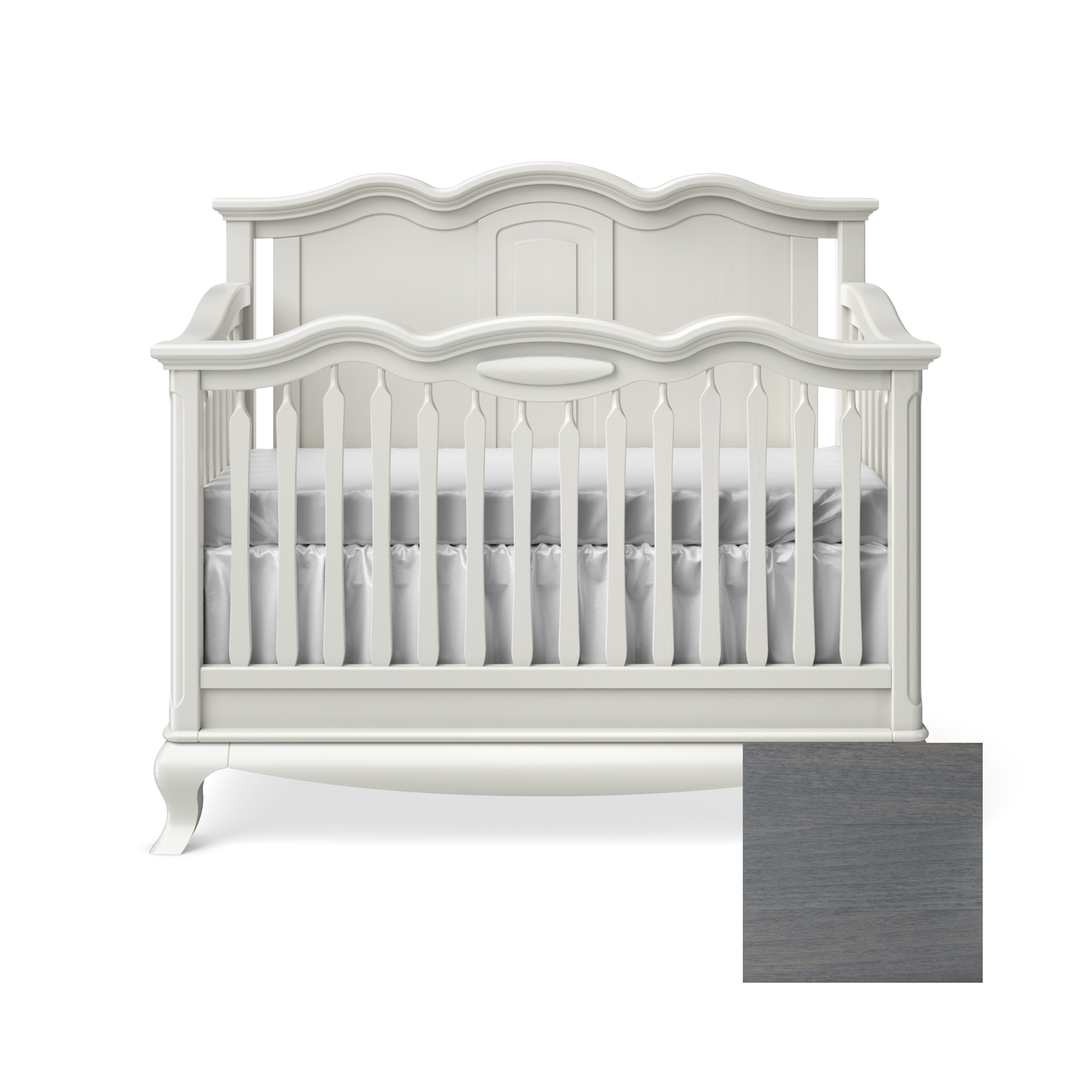 Cleopatra Convertible Crib with Solid Panel - Tots to Teens Furniture