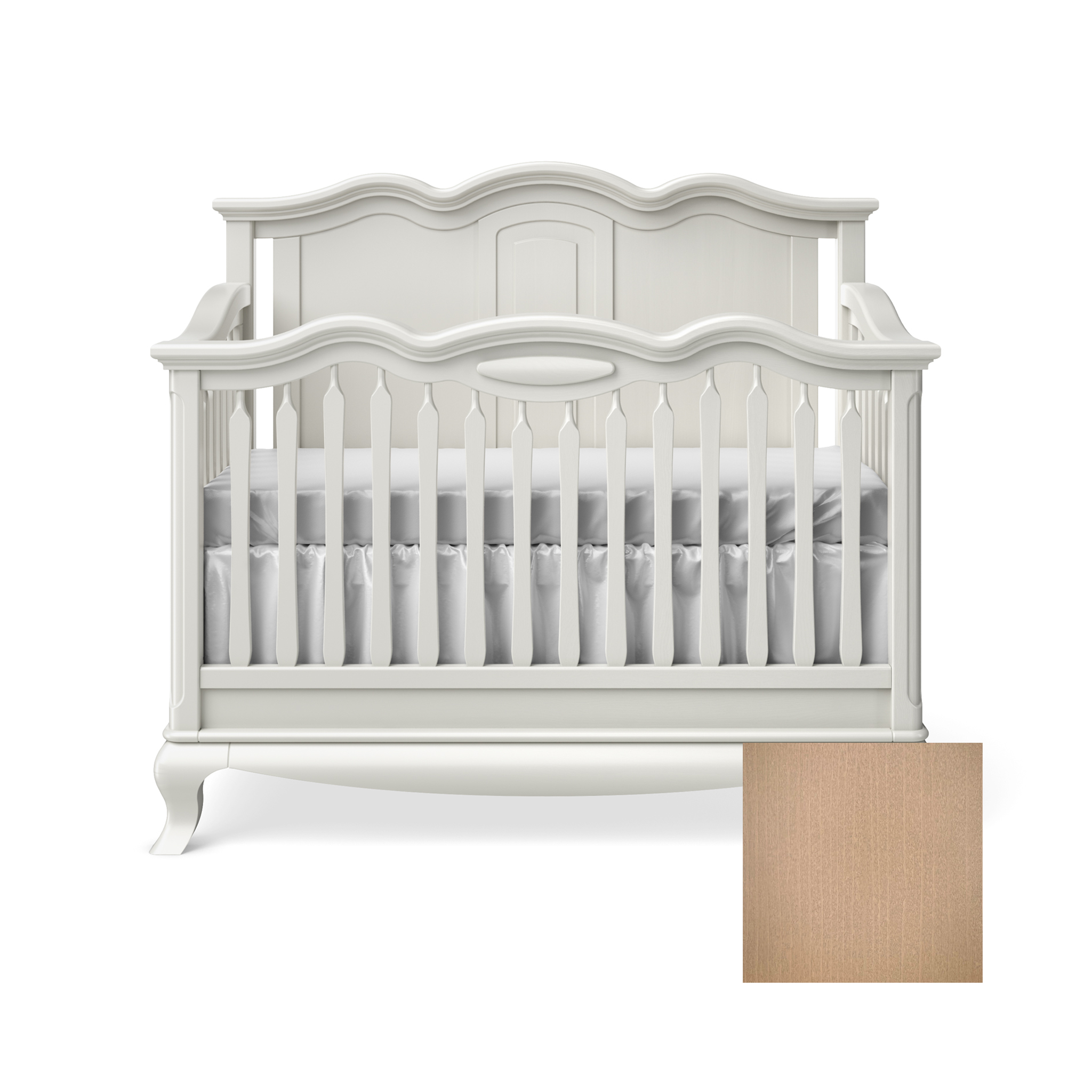 Cleopatra Convertible Crib with Solid Panel - Tots to Teens Furniture