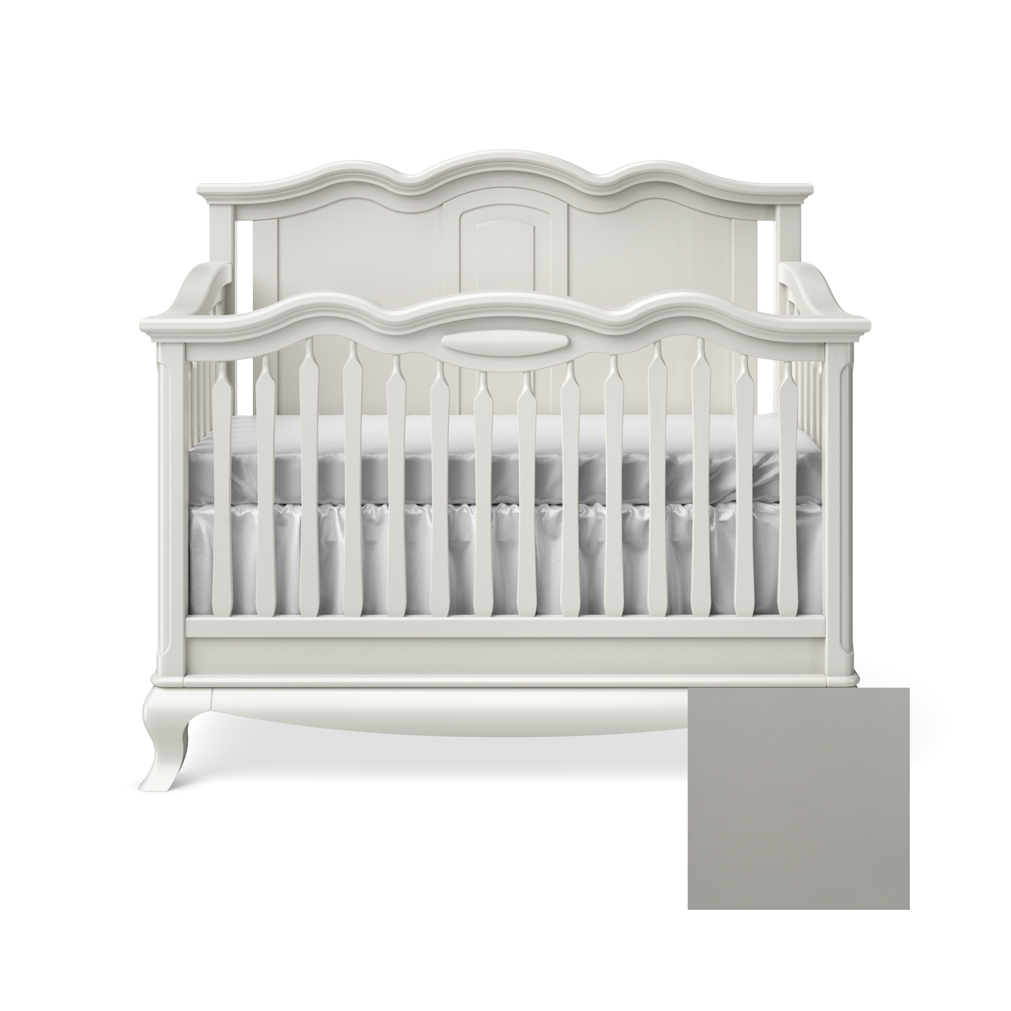 Cleopatra Convertible Crib with Solid Panel - Tots to Teens Furniture