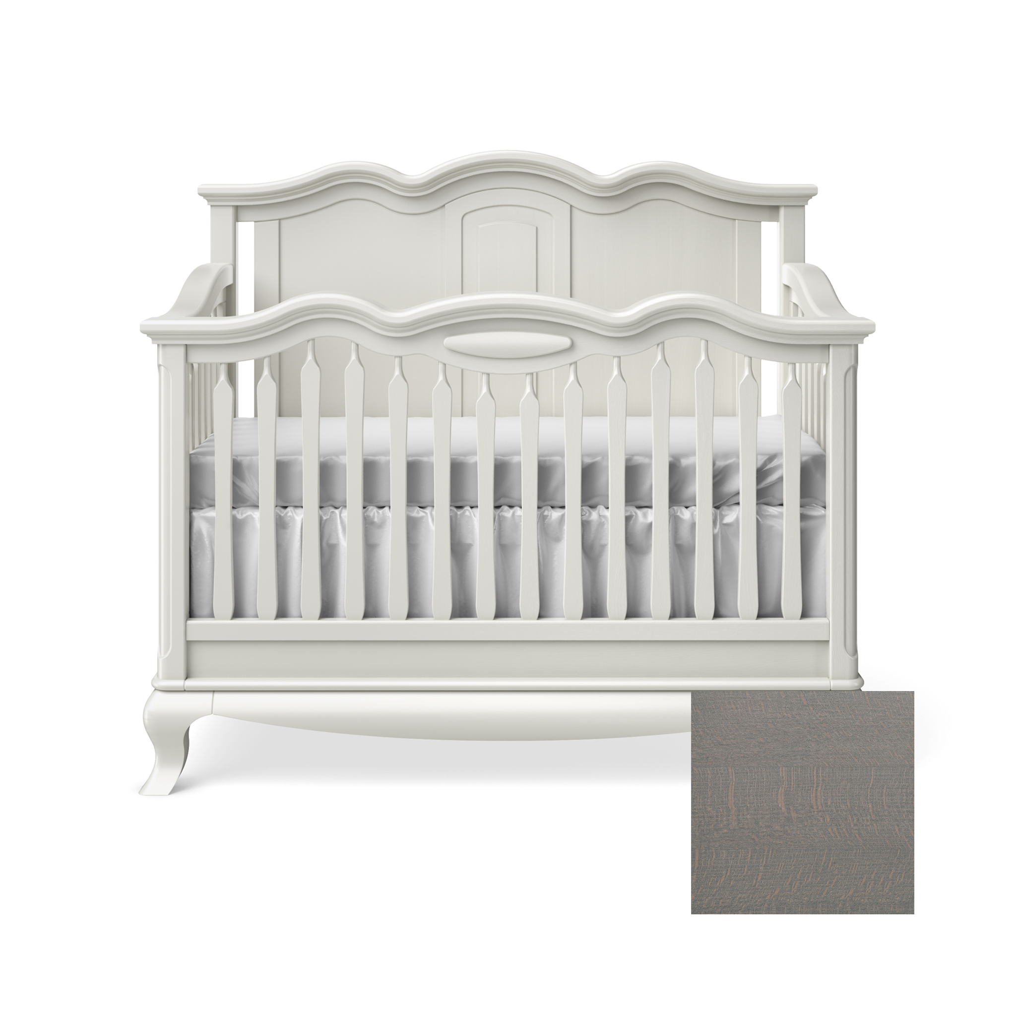 Cleopatra Convertible Crib with Solid Panel - Tots to Teens Furniture