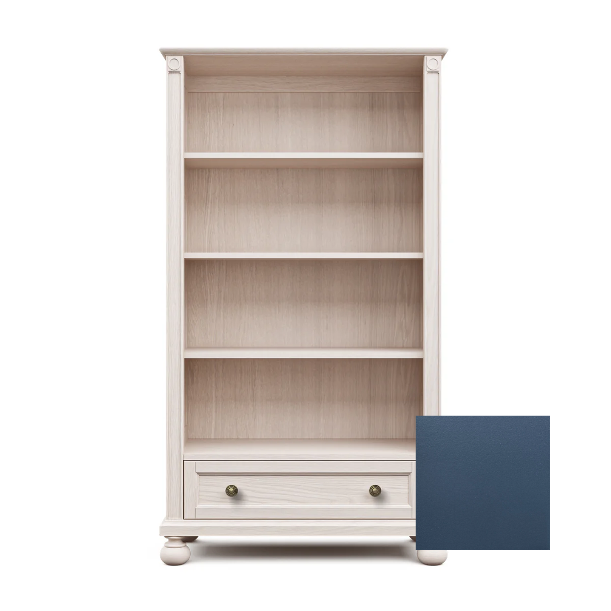 Romina Dakota Bookcase Navy Bronze - Tots to Teens Furniture