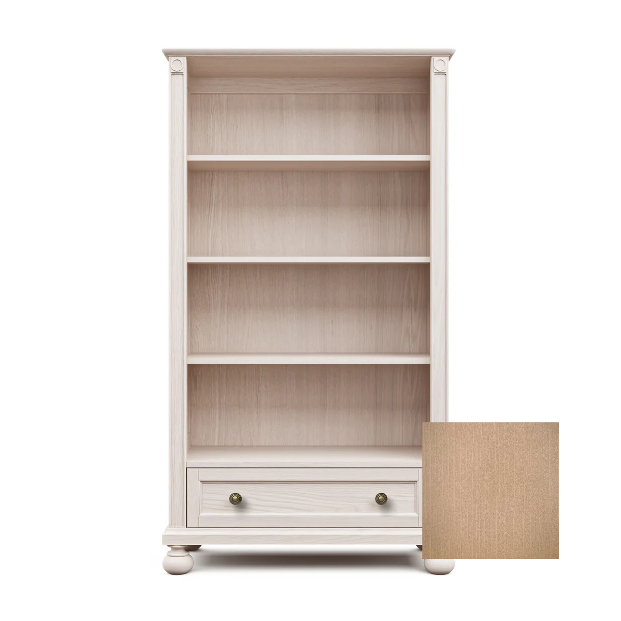 Romina Dakota Bookcase Toffee Bronze - Tots to Teens Furniture