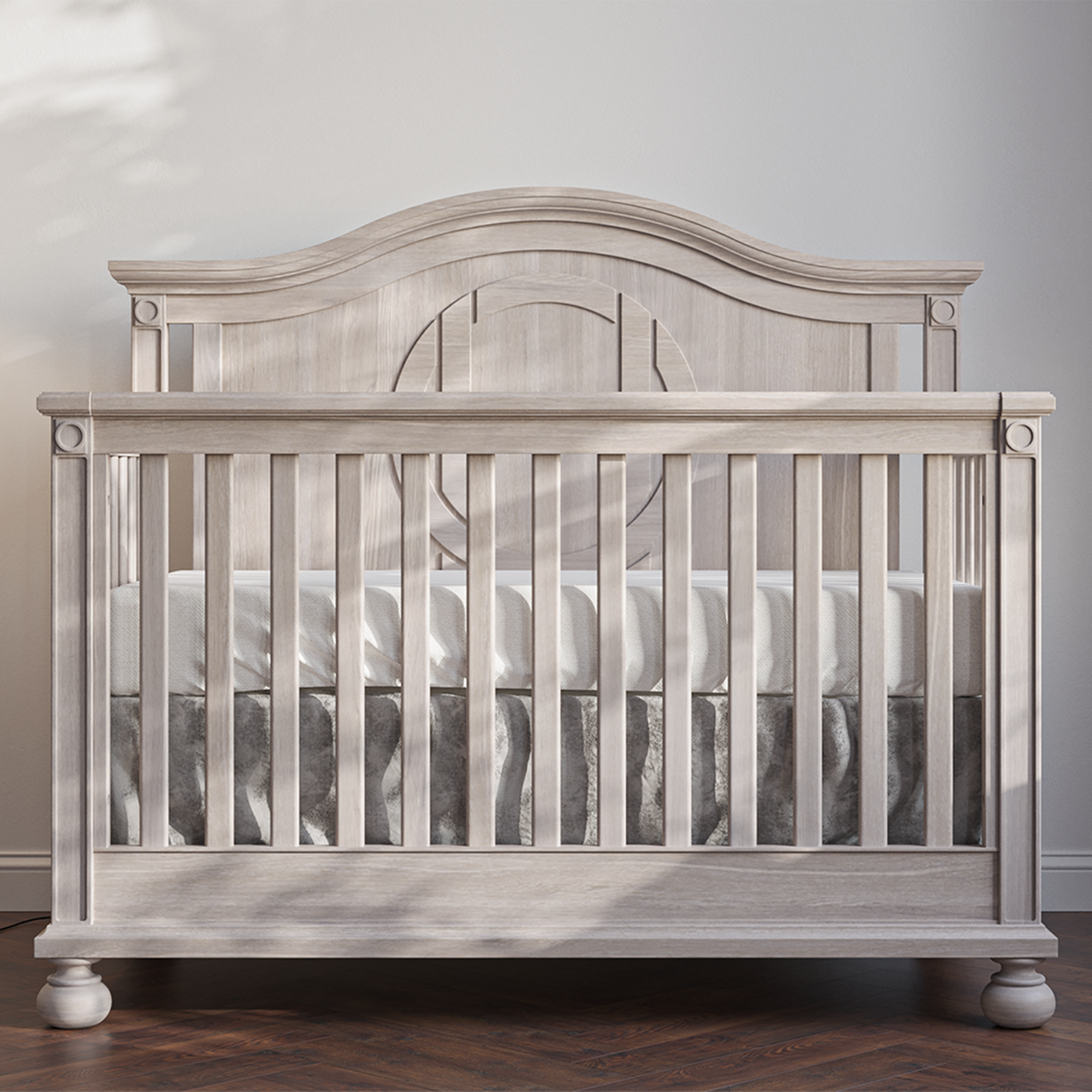 Romina Dakota Convertible Crib Ash - Tots to Teens Furniture