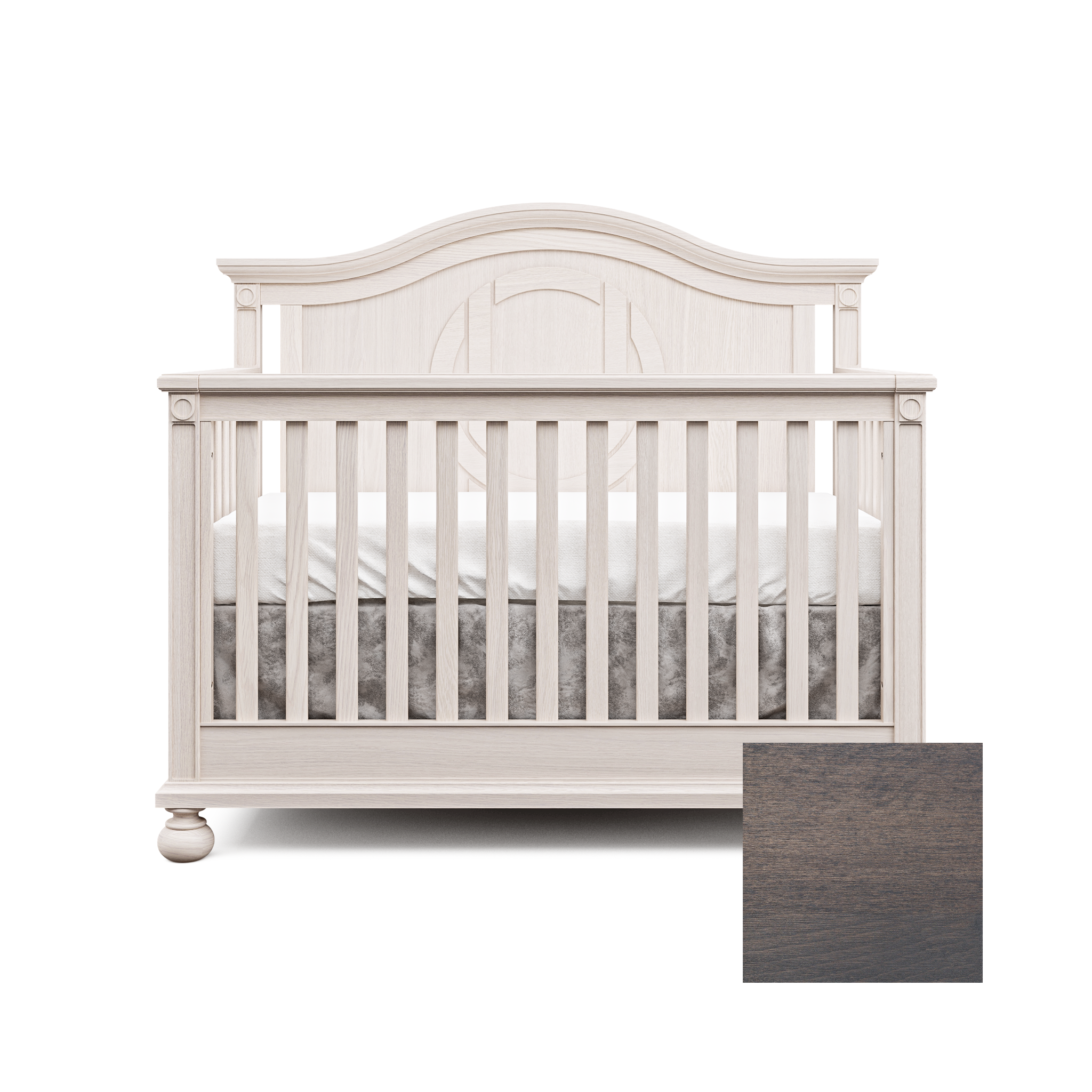 Romina Dakota Convertible Crib Oil Grey - Tots to Teens Furniture