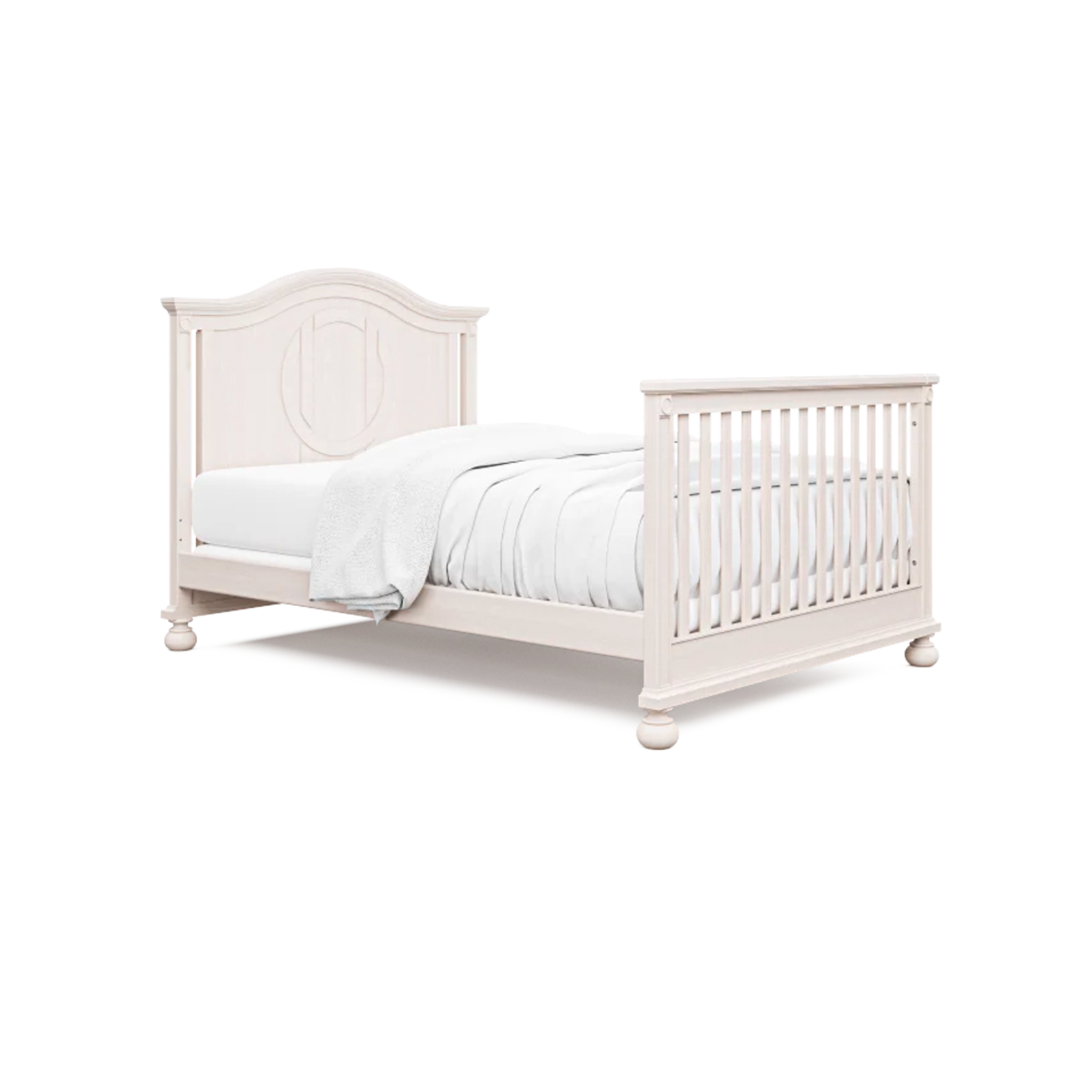 Romina Dakota Convertible Crib Washed White - Tots to Teens Furniture