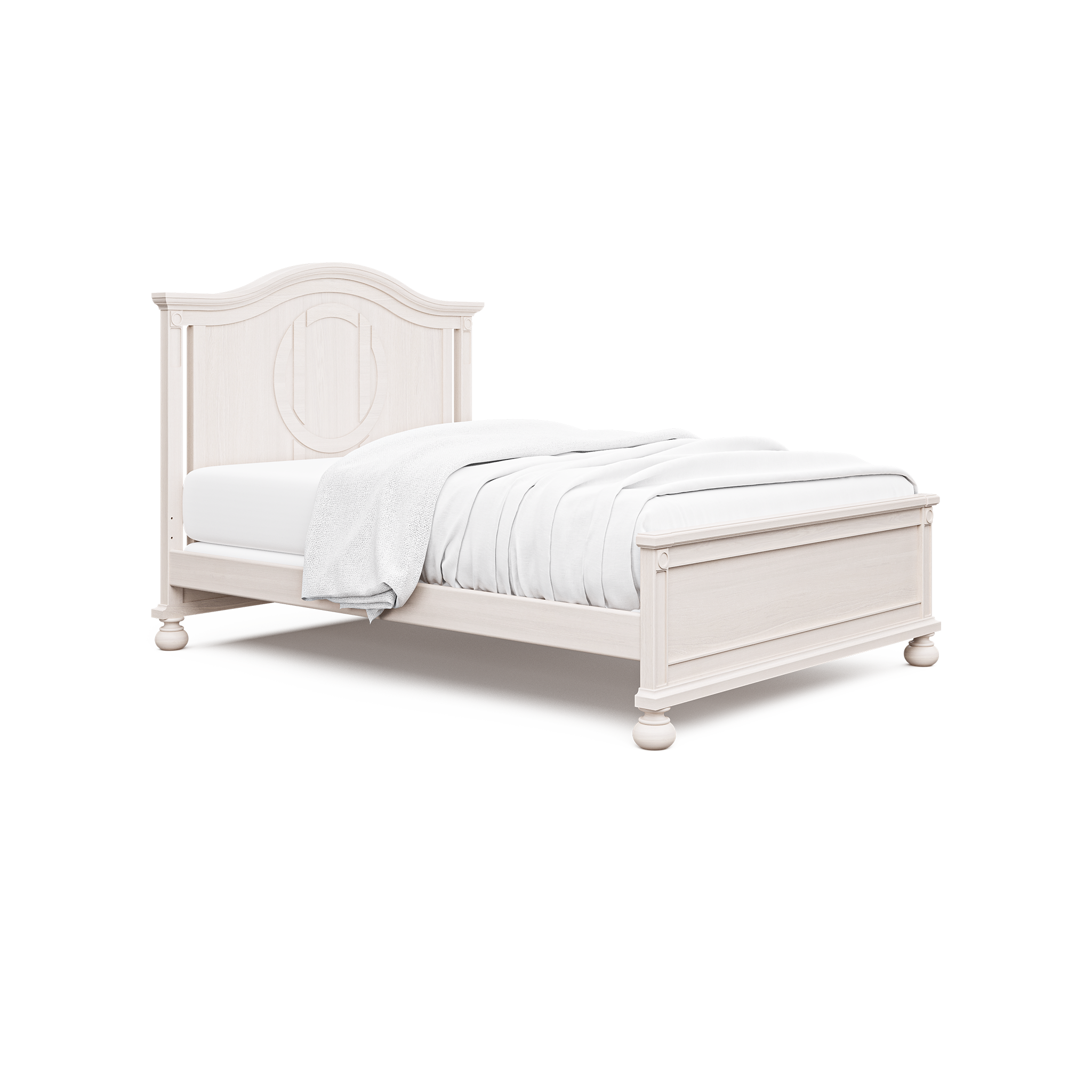 Romina Dakota Convertible Crib Washed White - Tots to Teens Furniture