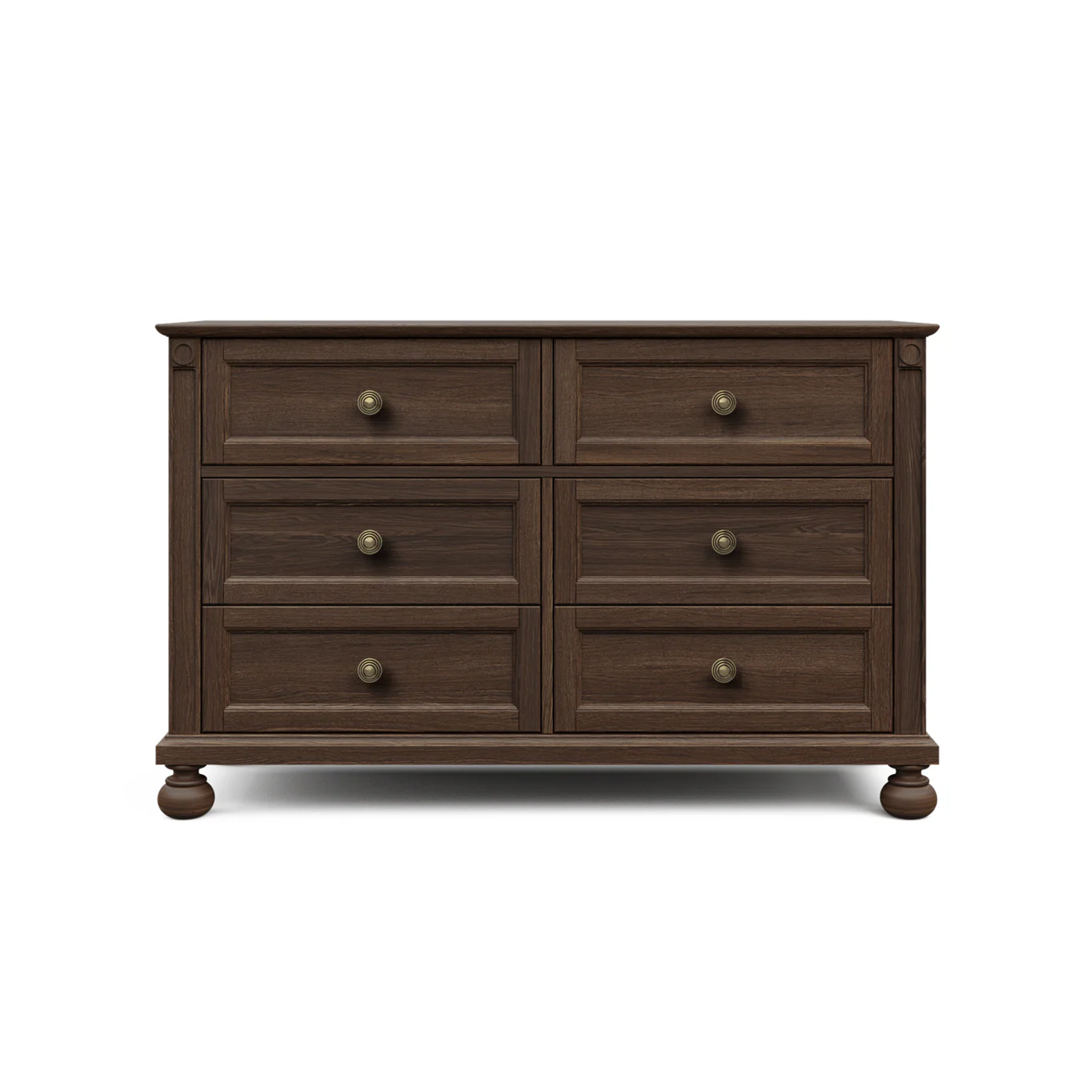 Romina Dakota Double Dresser Nocello Bronze - Tots to Teens Furniture