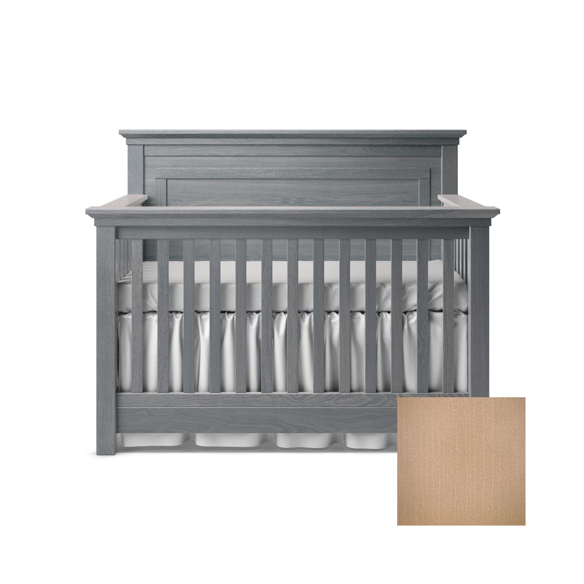 Romina Karisma Convertible Crib / Solid Back - Tots to Teens Furniture