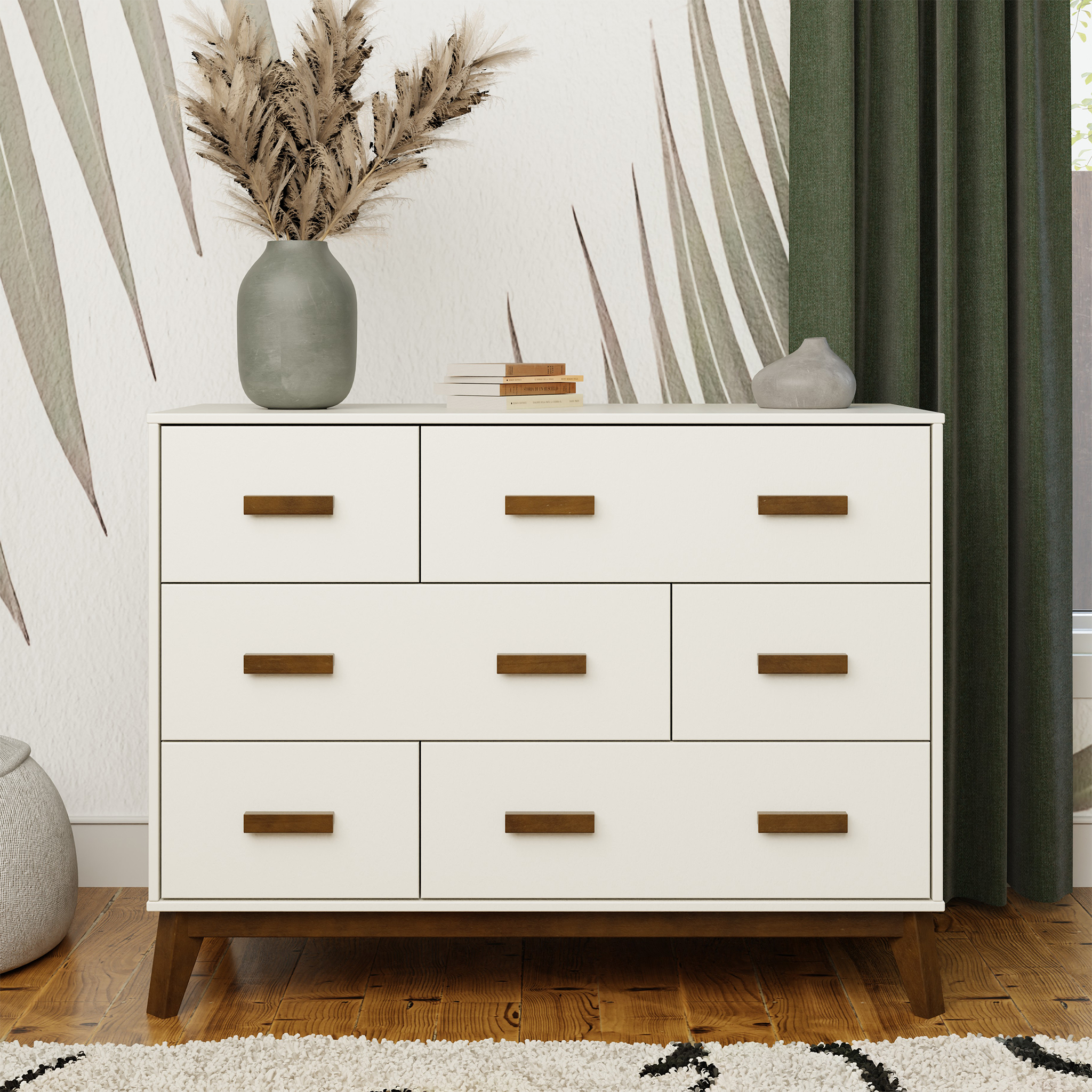 Scoot 6 Drawer Double Dresser - Tots to Teens Furniture