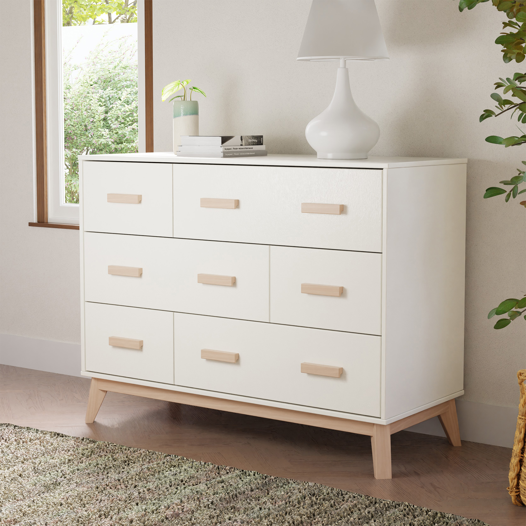 Scoot 6 Drawer Double Dresser - Tots to Teens Furniture