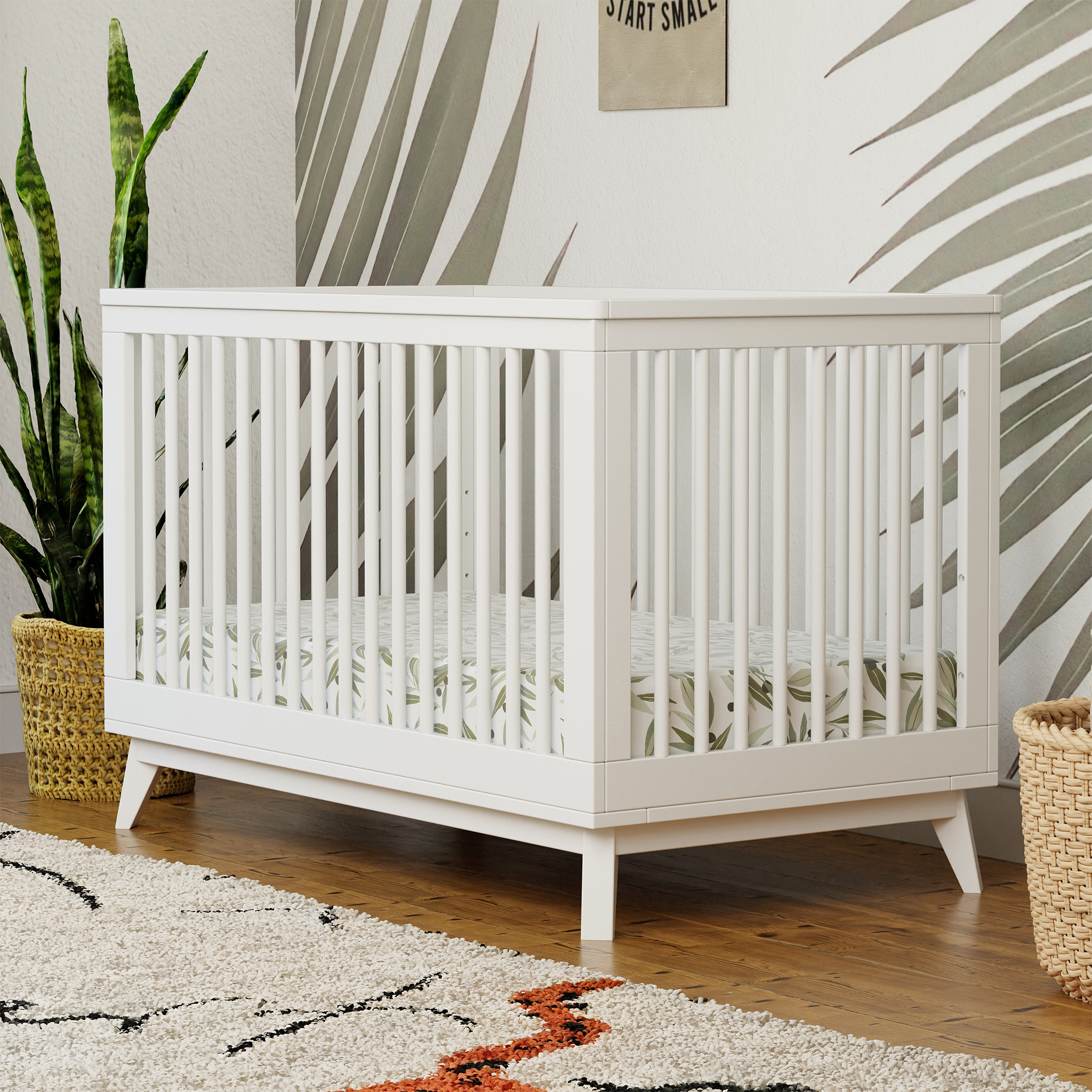Scoot 3 in 1 Convertible Crib with Toddler Bed Conversion Kit - Tots to Teens Furniture