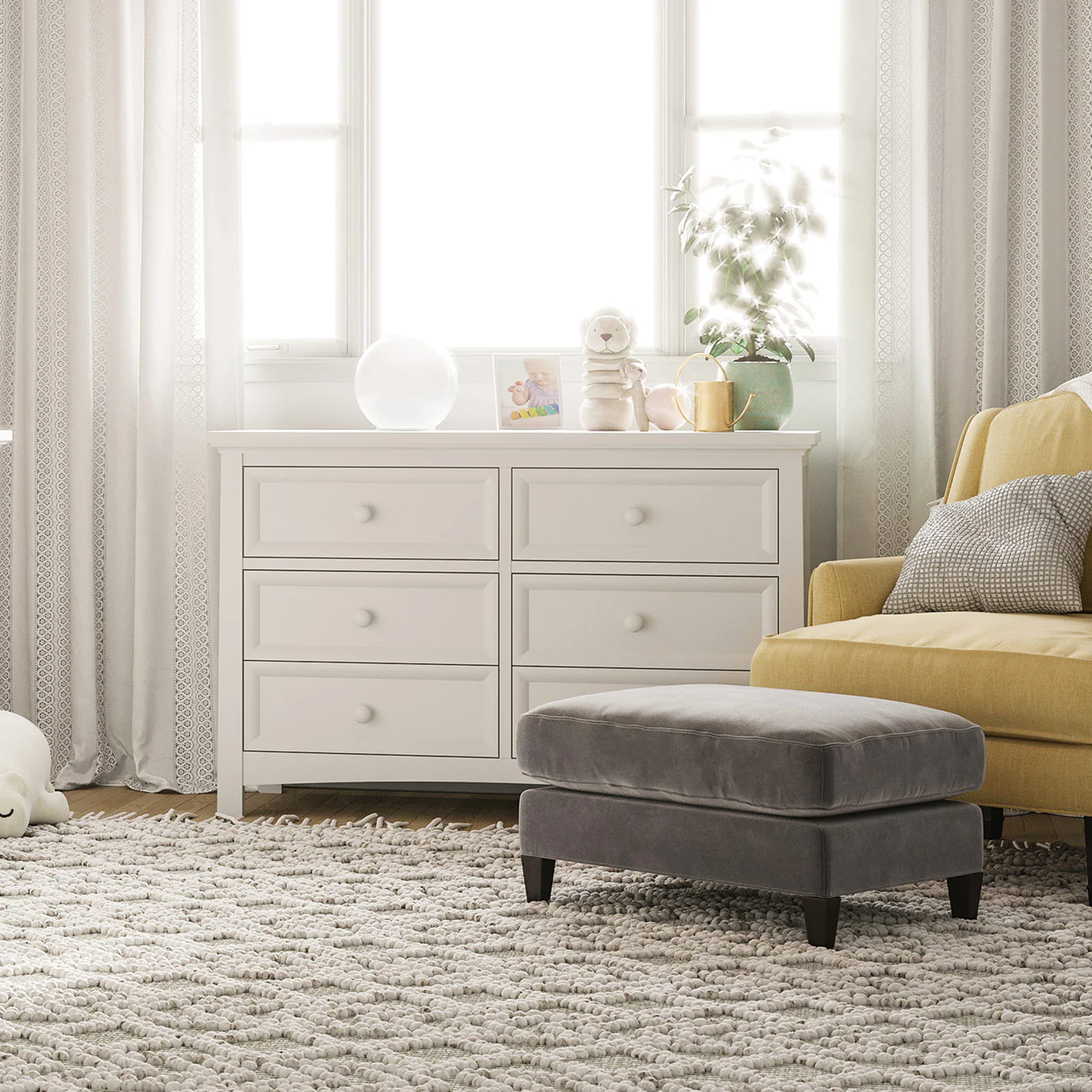 Serena Double Dresser - Tots to Teens Furniture