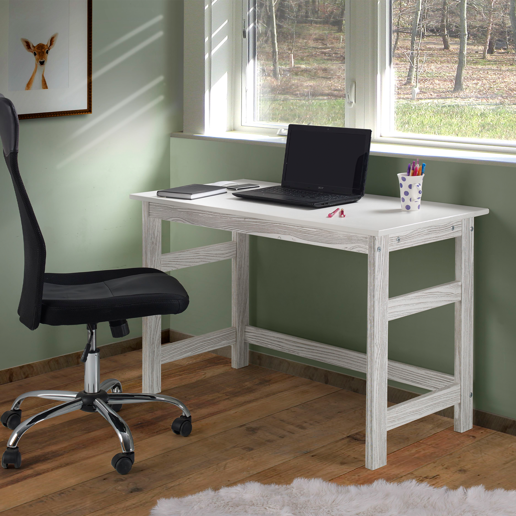 Wood Grain Embossed Desk in Birch - Tots to Teens Furniture