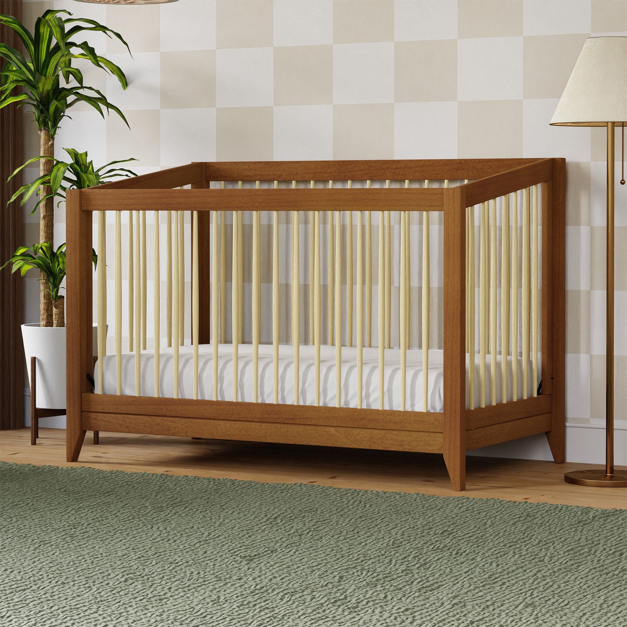 Sprout 4 in 1 Convertible Crib with Toddler Bed Conversion Kit - Tots to Teens Furniture