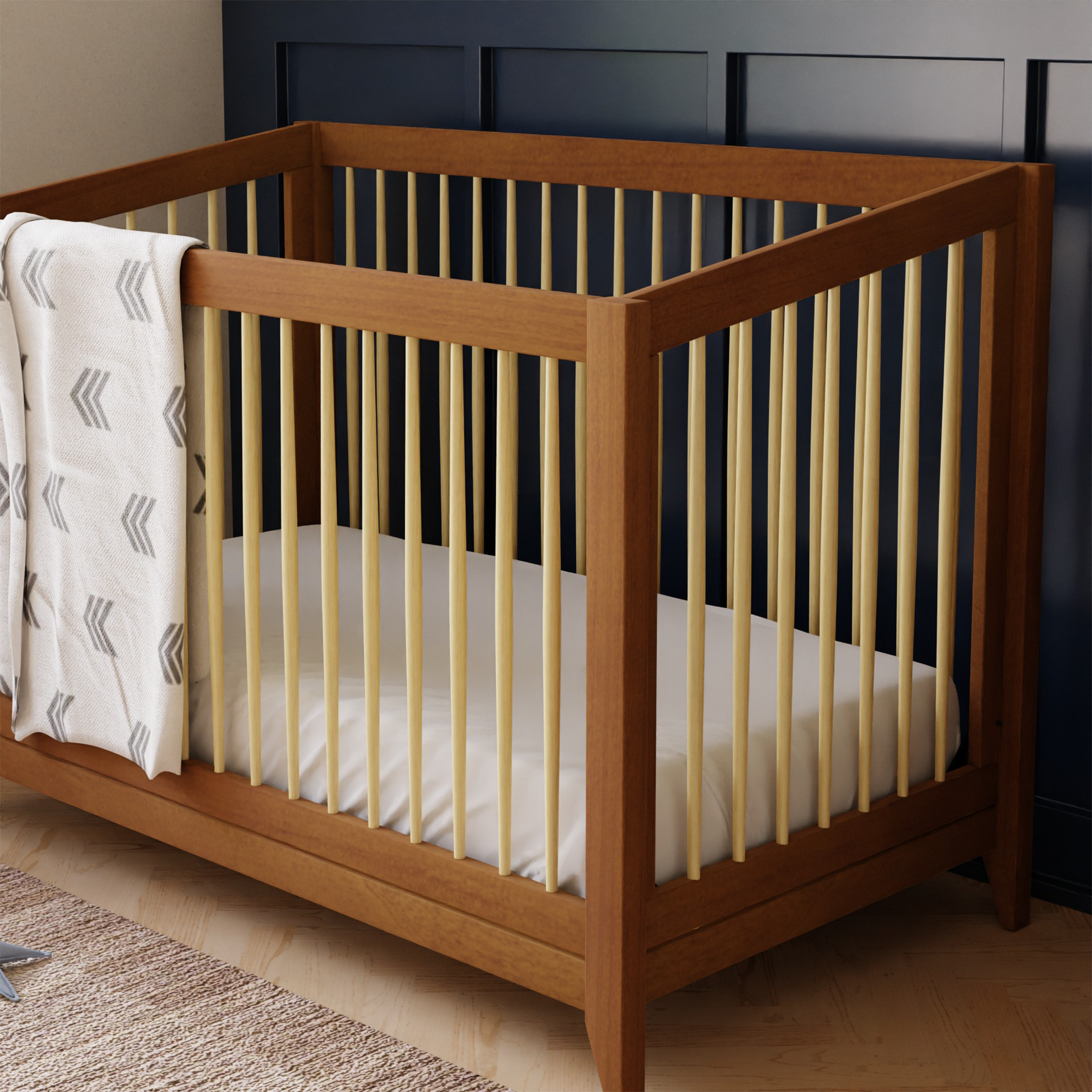 Sprout 4 in 1 Convertible Crib with Toddler Bed Conversion Kit - Tots to Teens Furniture