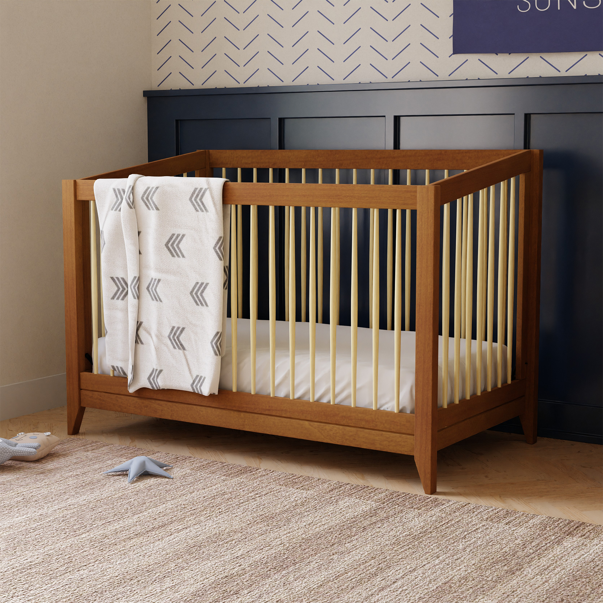 Sprout 4 in 1 Convertible Crib with Toddler Bed Conversion Kit - Tots to Teens Furniture