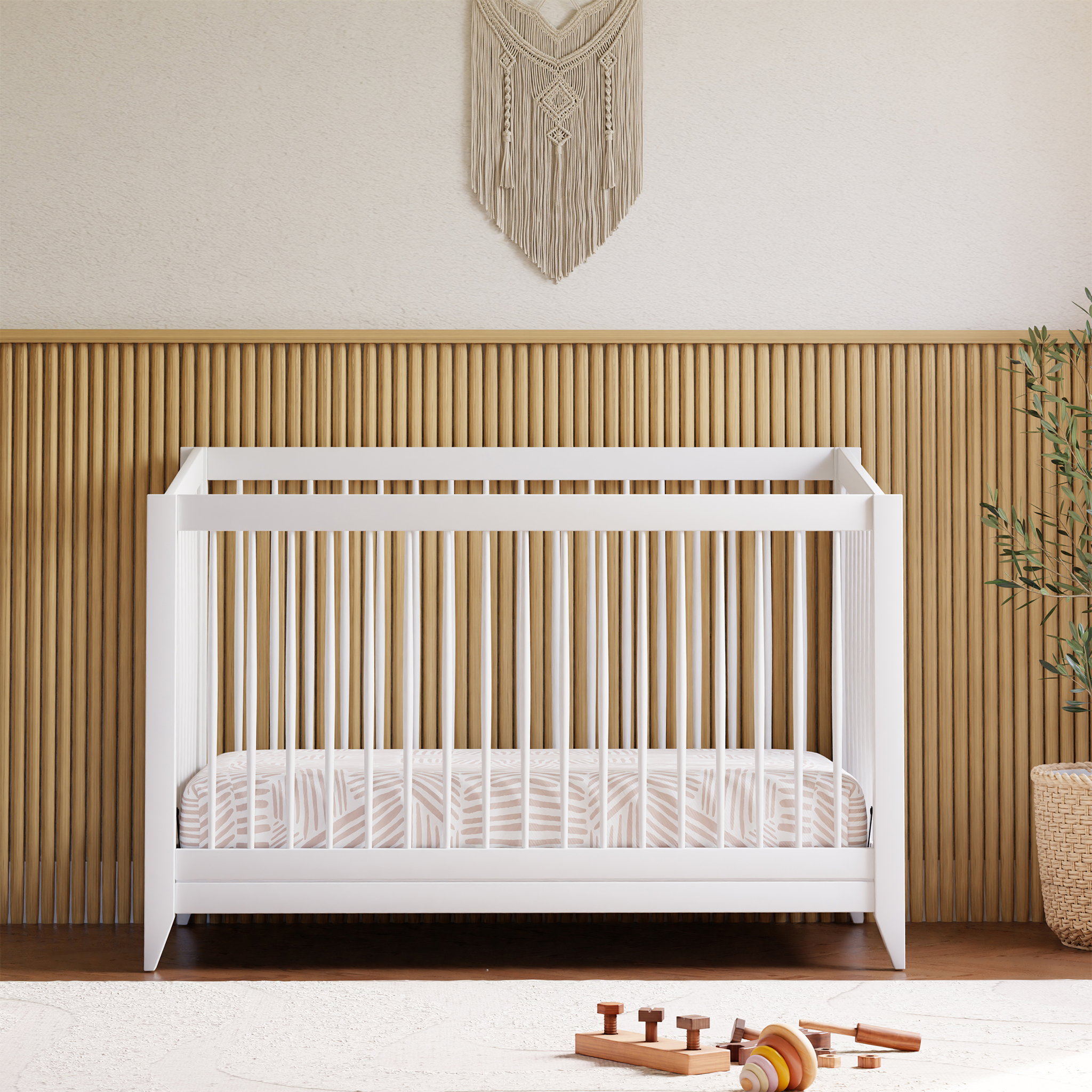 Sprout 4 in 1 Convertible Crib with Toddler Bed Conversion Kit - Tots to Teens Furniture