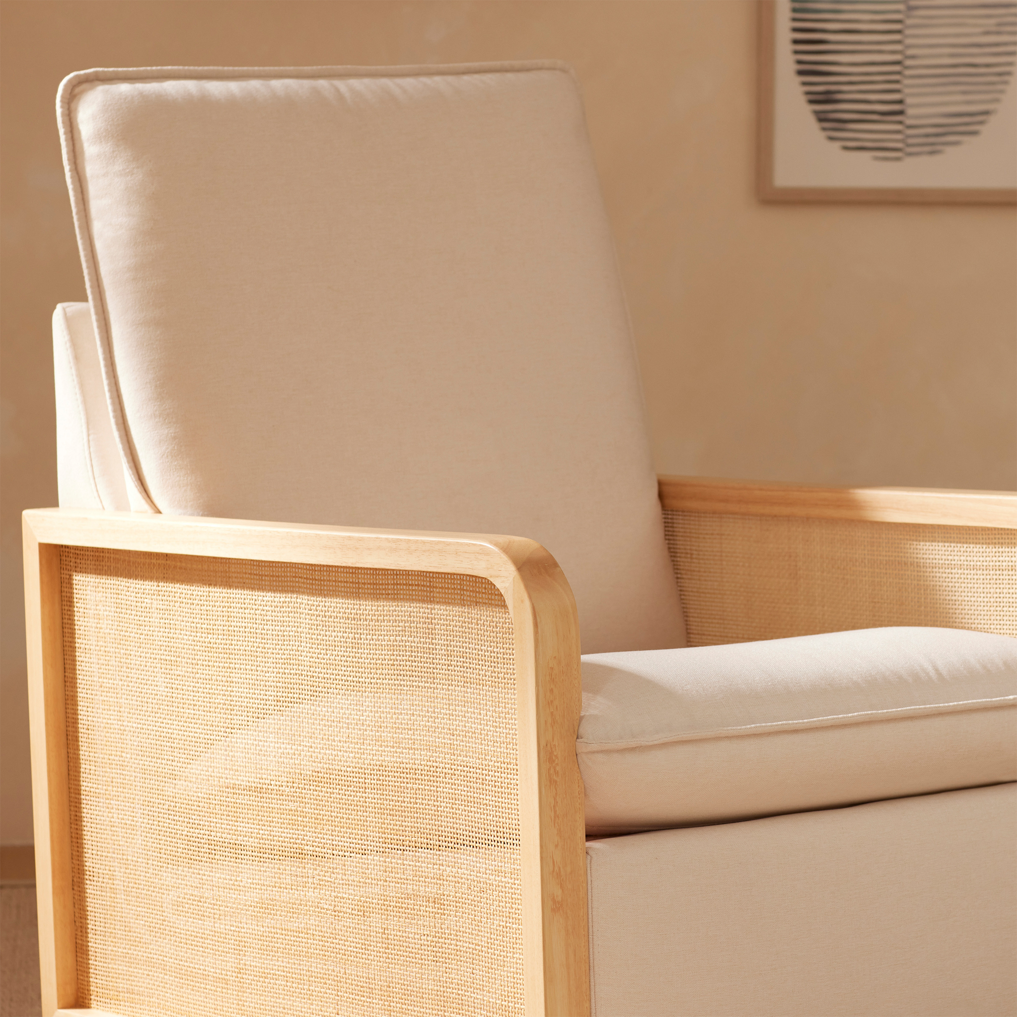 Sumba Swivel Glider with Cane - Tots to Teens Furniture