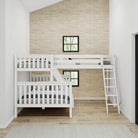 High Corner Triple Loft Bunk with Angled Ladders - Tots to Teens Furniture