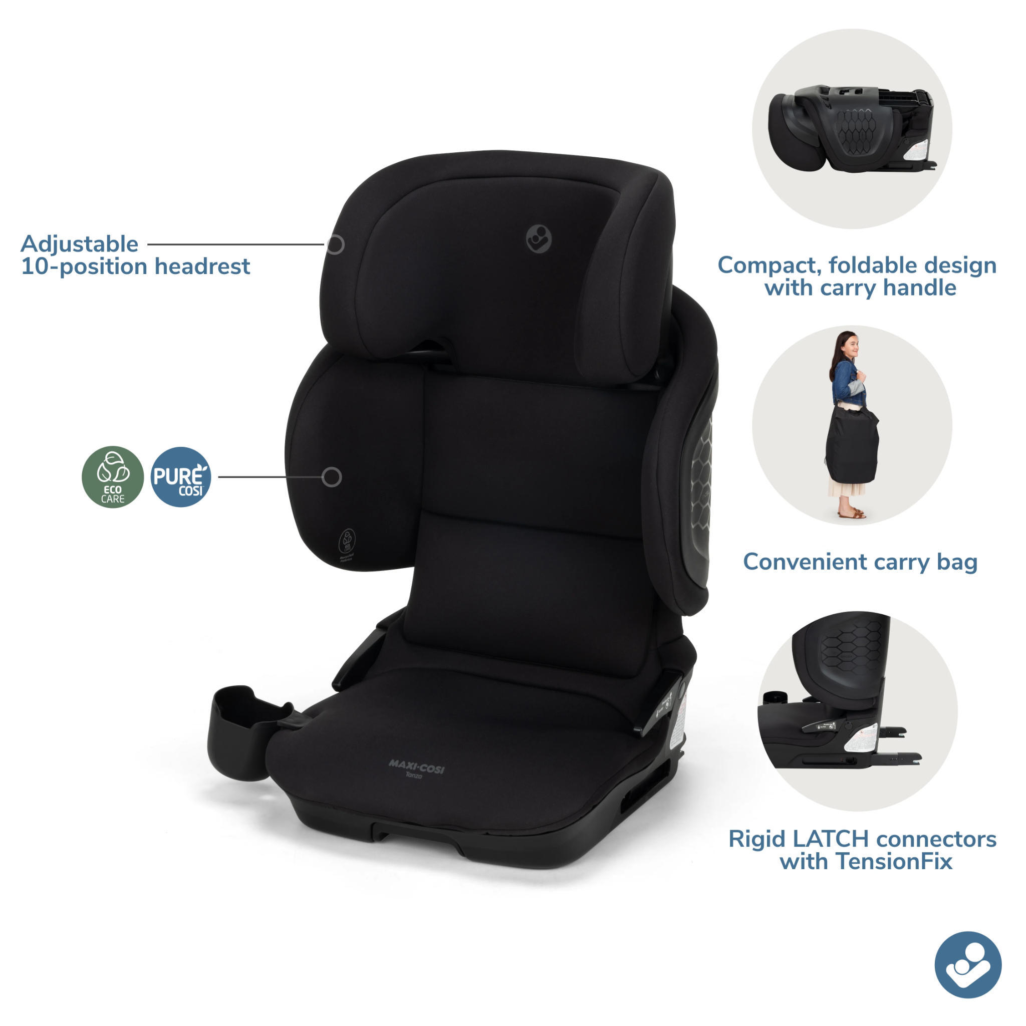 Tanza Booster Car Seat | Tots to Teens Furniture