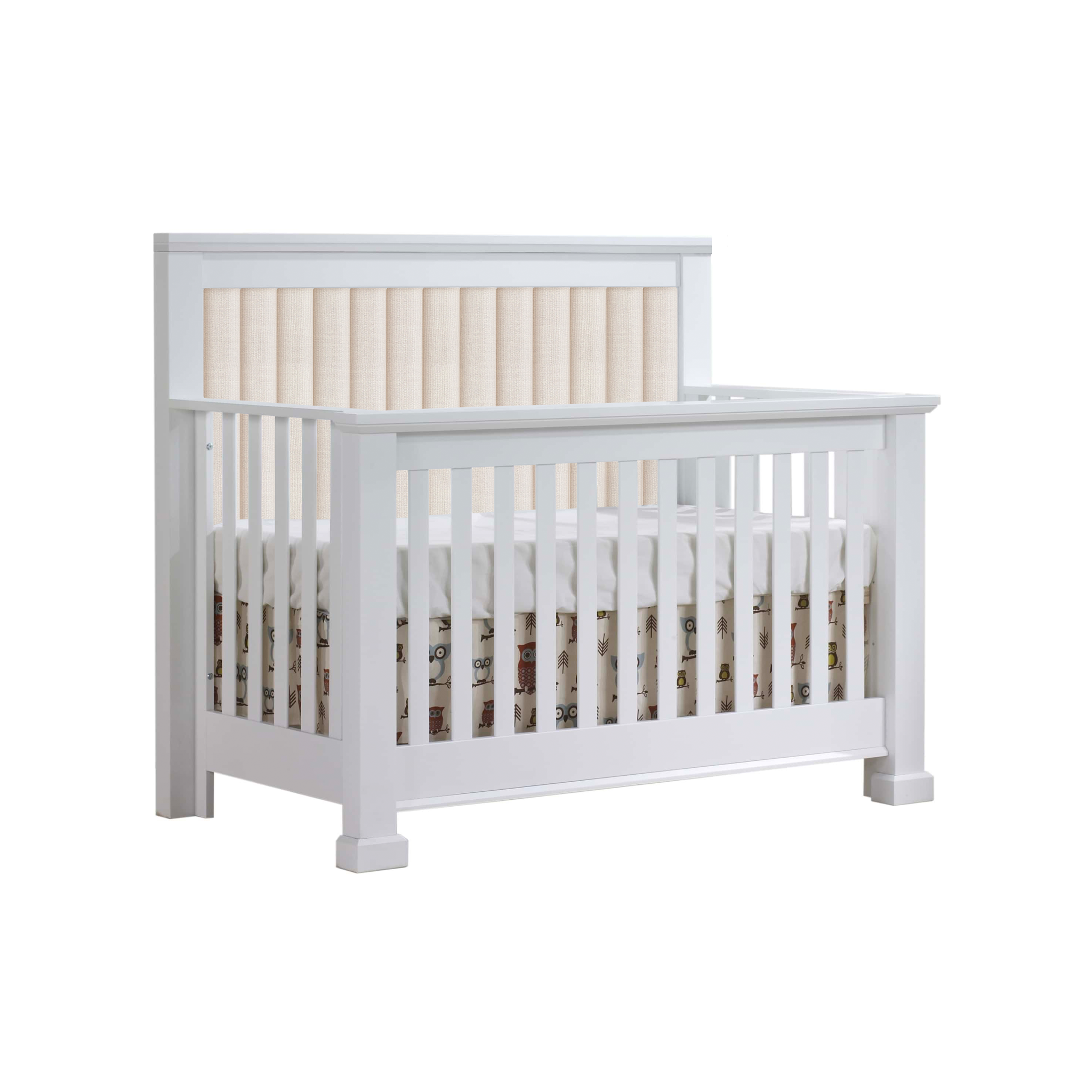 Taylor Convertible Crib with Talc Upholstery - Tots to Teens Furniture