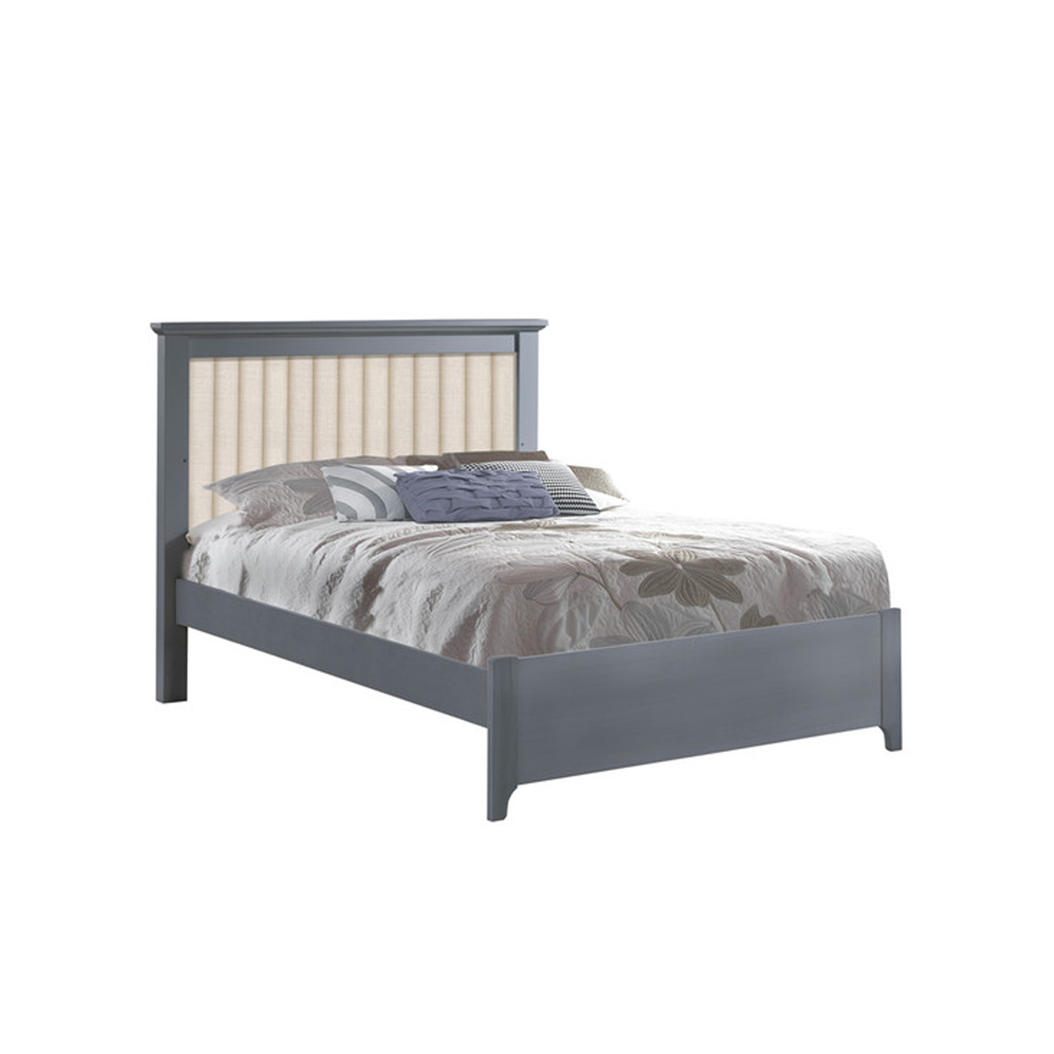 Taylor Double Bed with Talc Upholstery - Tots to Teens Furniture