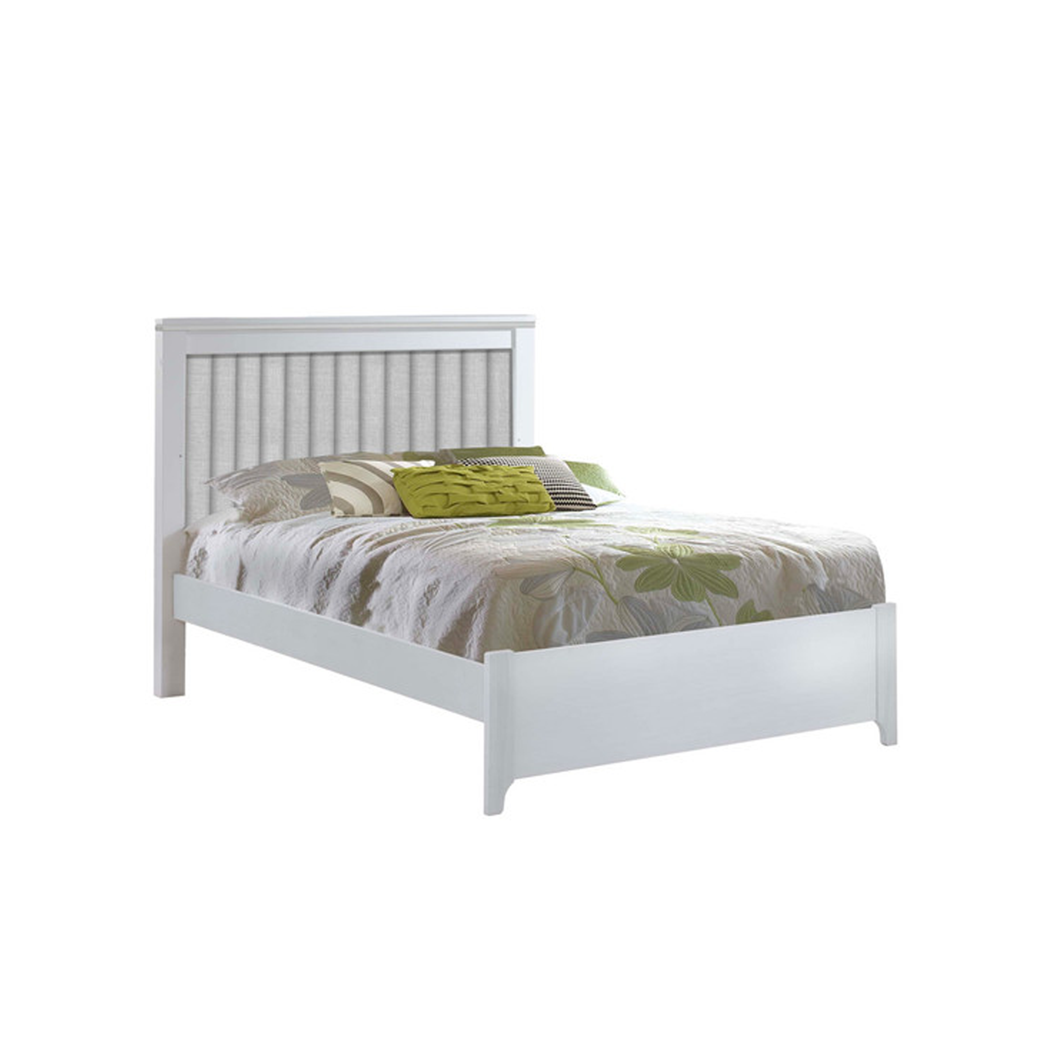 Taylor Double Bed with Grey Upholstery - Tots to Teens Furniture