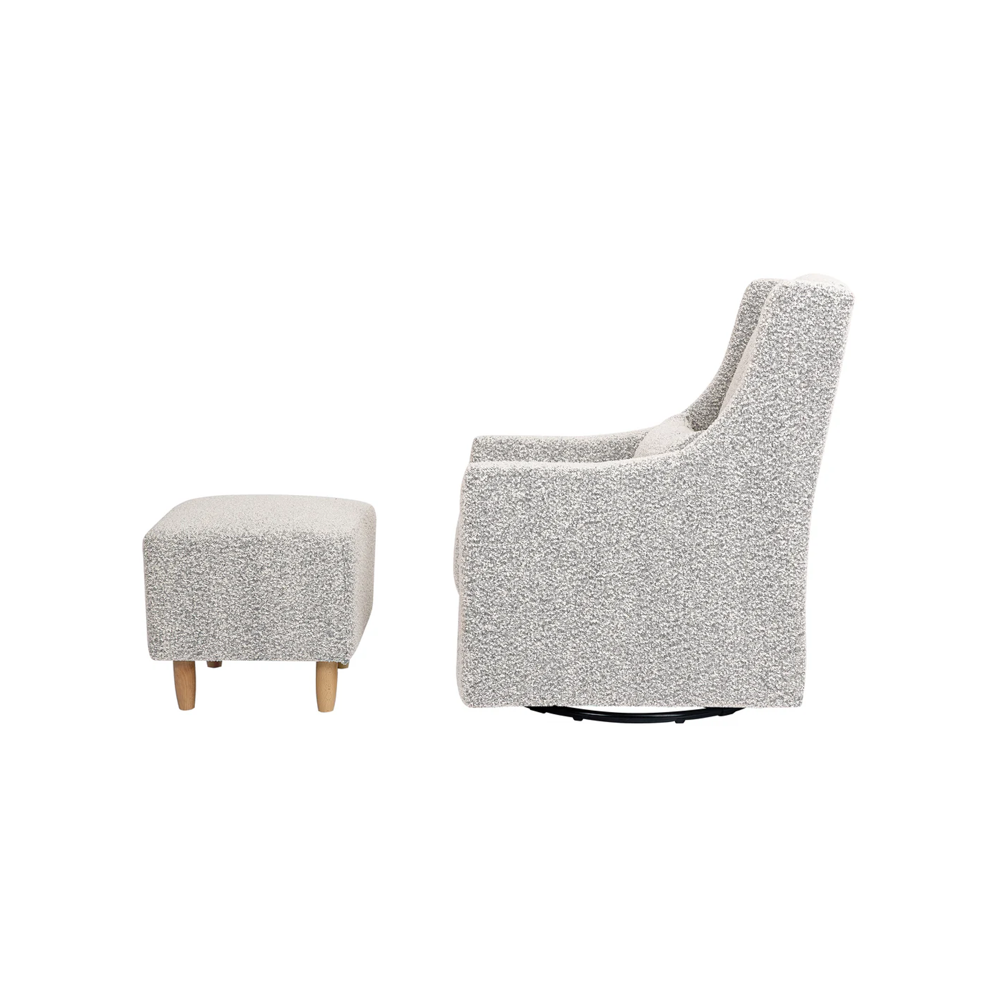 Toco Swivel Glider and Ottoman - Tots to Teens Furniture