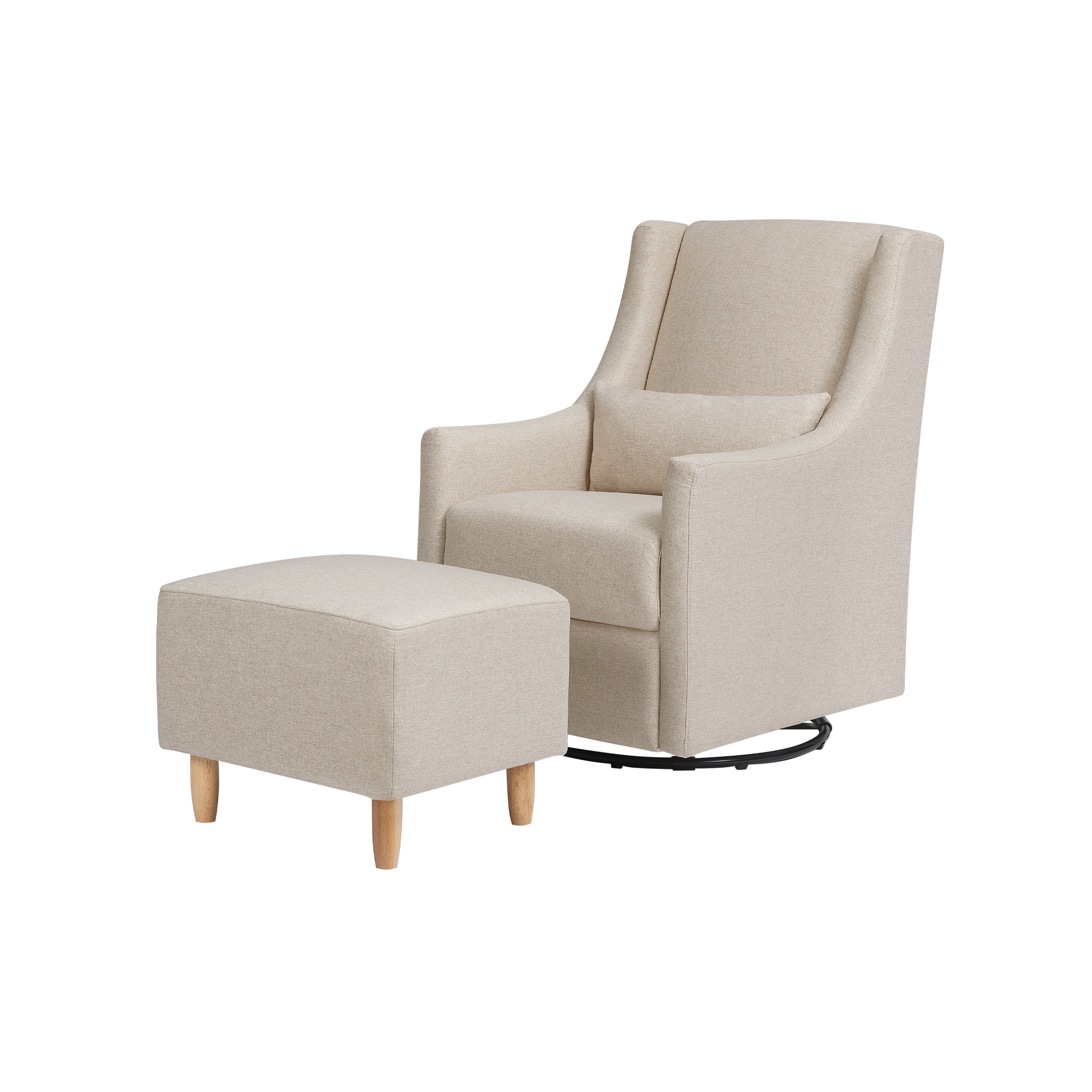 Toco Swivel Glider and Ottoman - Tots to Teens Furniture