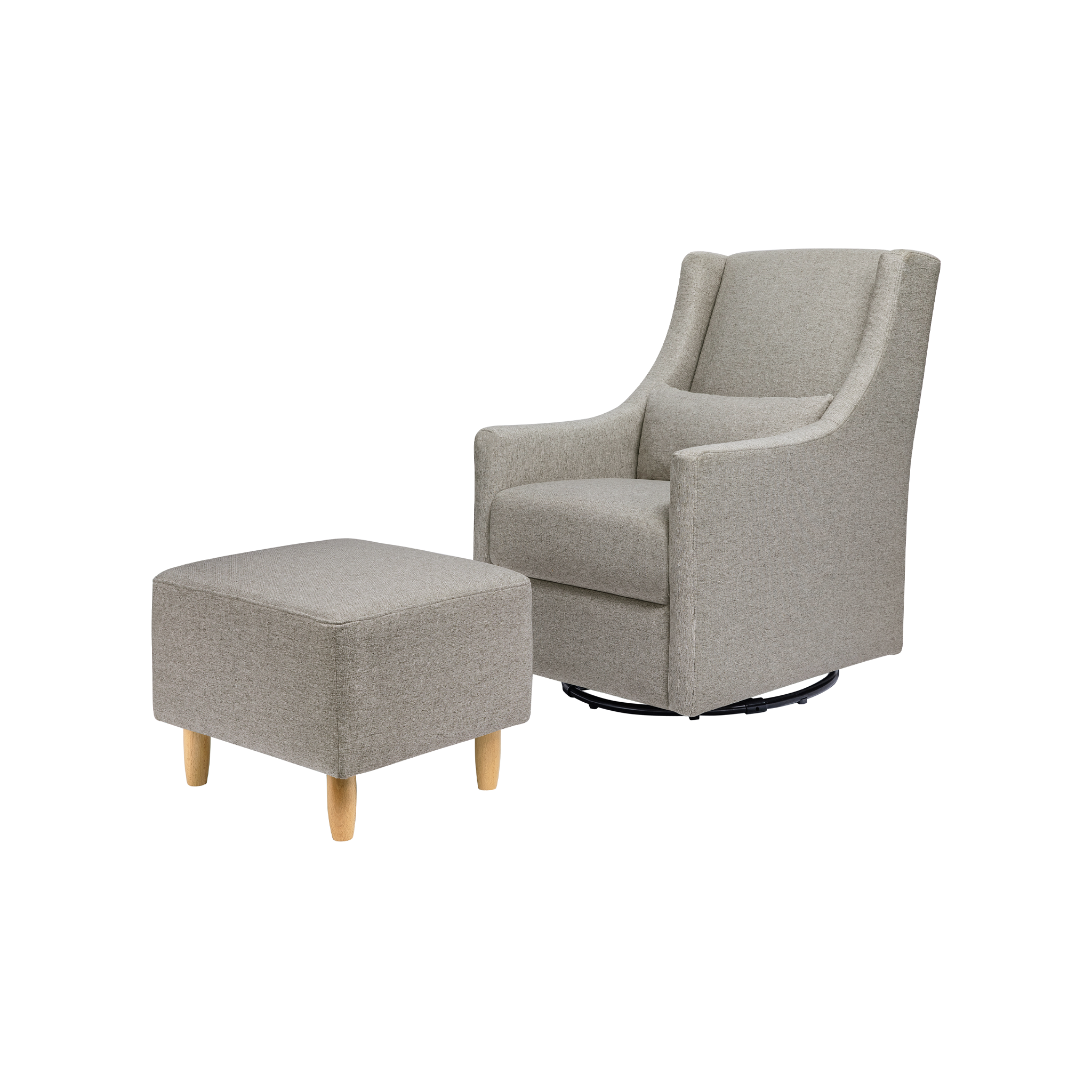 Toco Swivel Glider and Ottoman - Tots to Teens Furniture