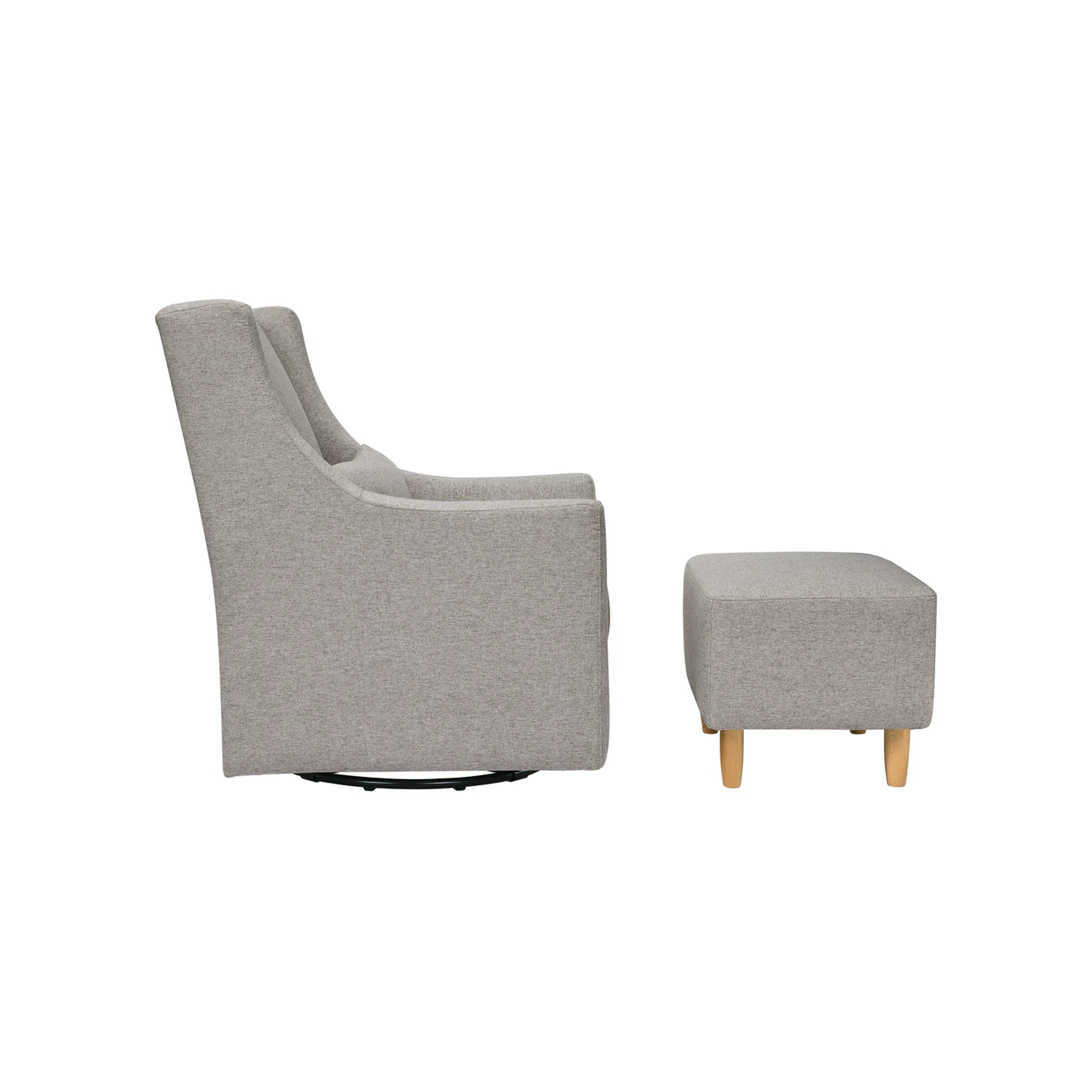 Toco Swivel Glider and Ottoman - Tots to Teens Furniture