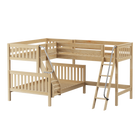 High Corner Triple Loft Bunk with Angled Ladders - Tots to Teens Furniture