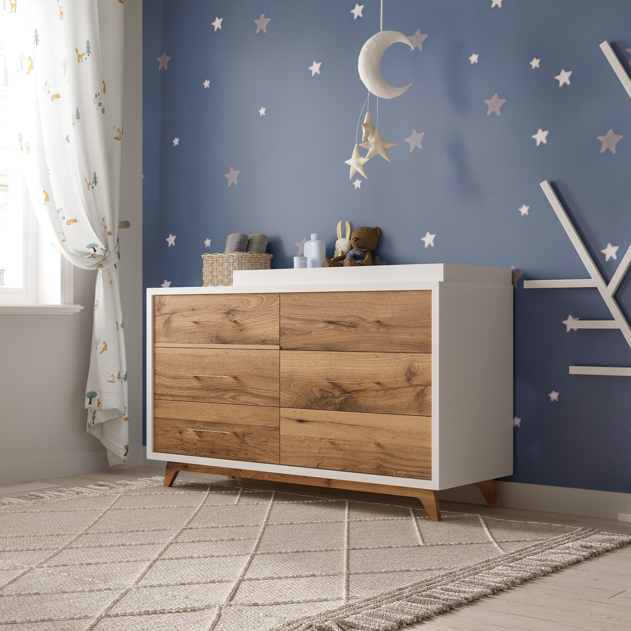Romina Uptown Double Dresser - Tots to Teens Furniture