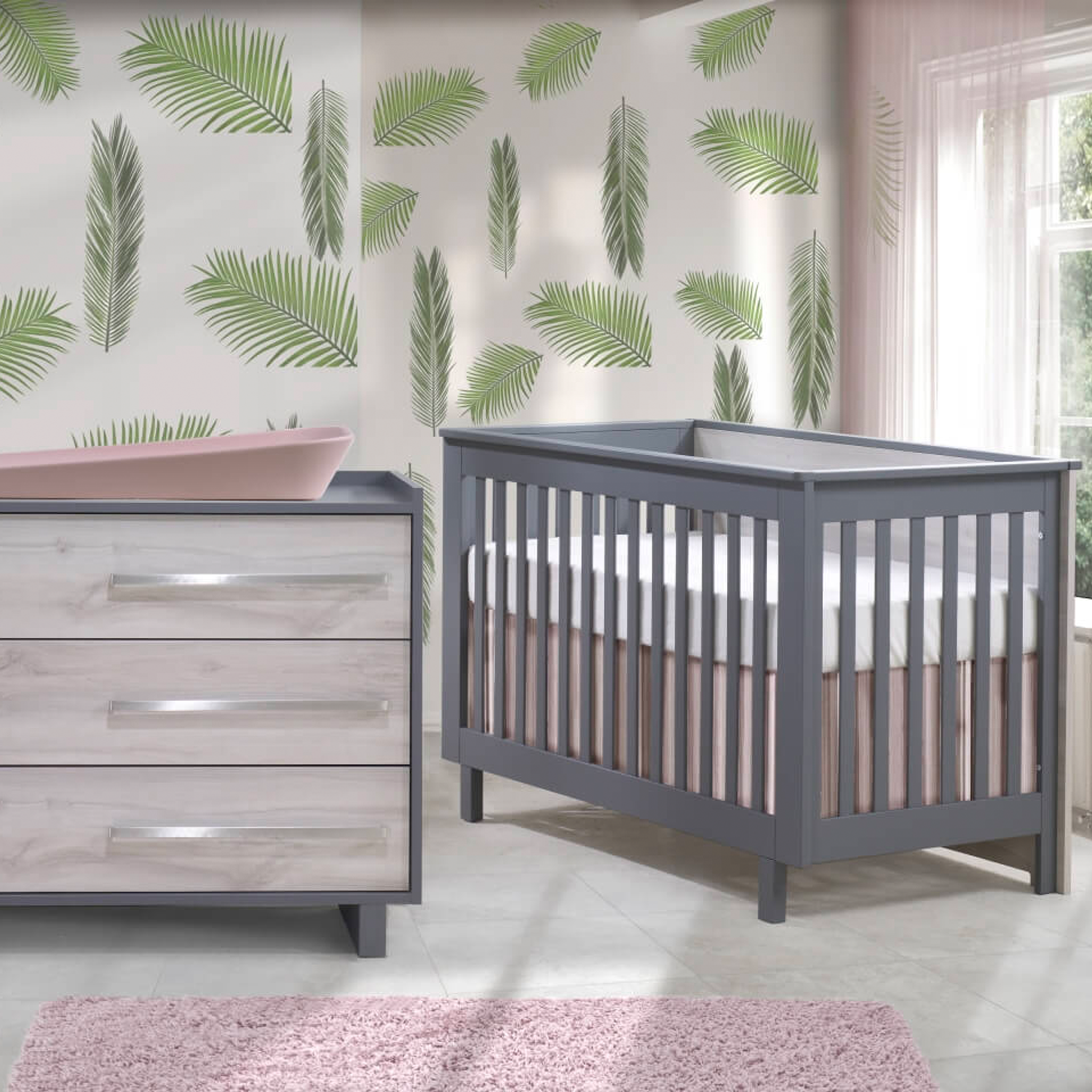 Urban Convertible Crib & Dresser Set - Tots to Teens Furniture