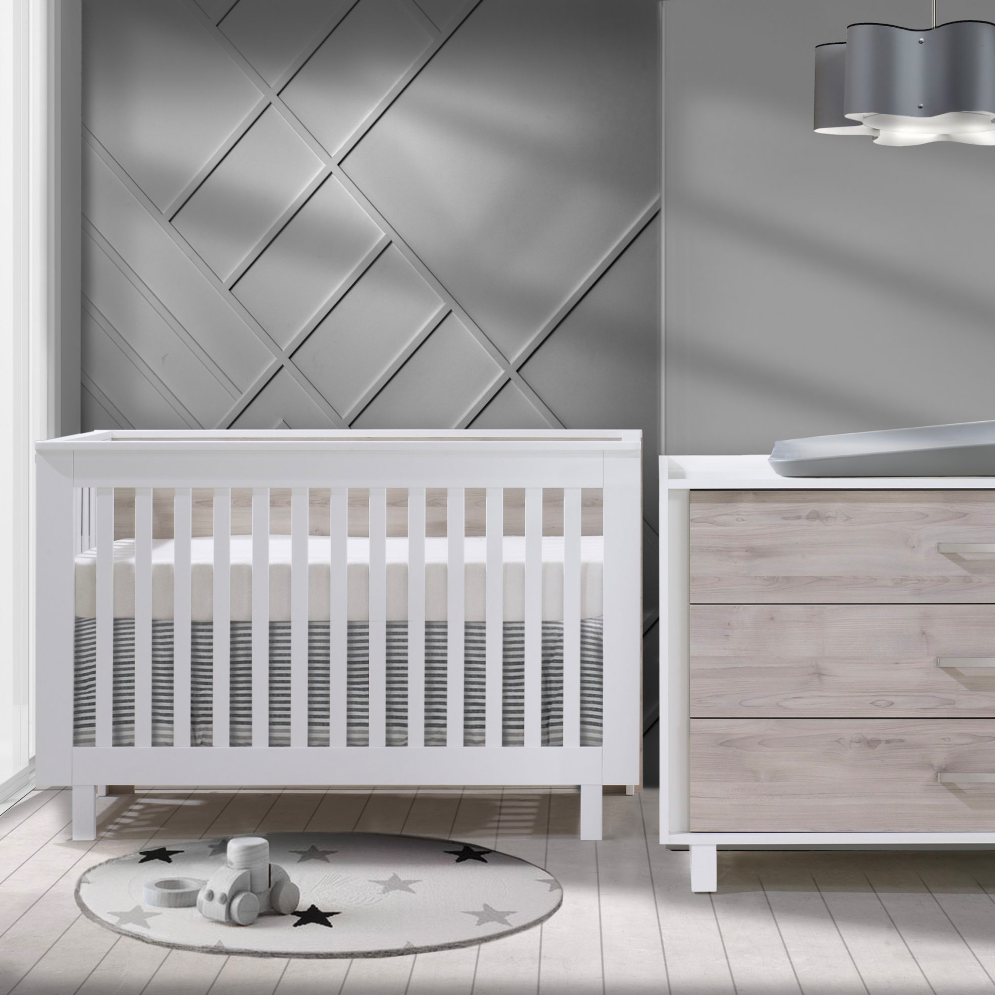 Urban Convertible Crib & Dresser Set - Tots to Teens Furniture